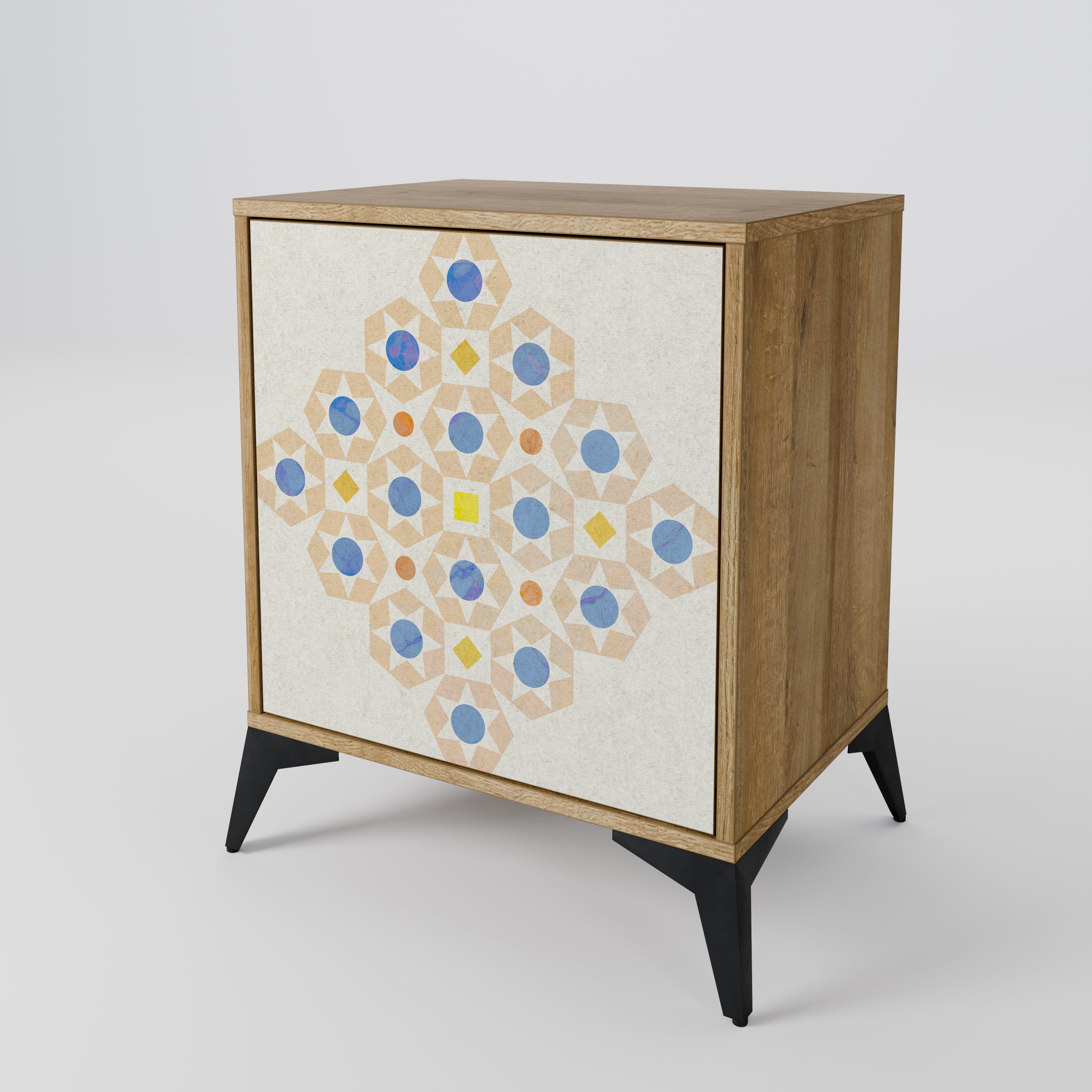PATTERNED PRISM Komoda 1-drzwiowa korpus Dąb Riva