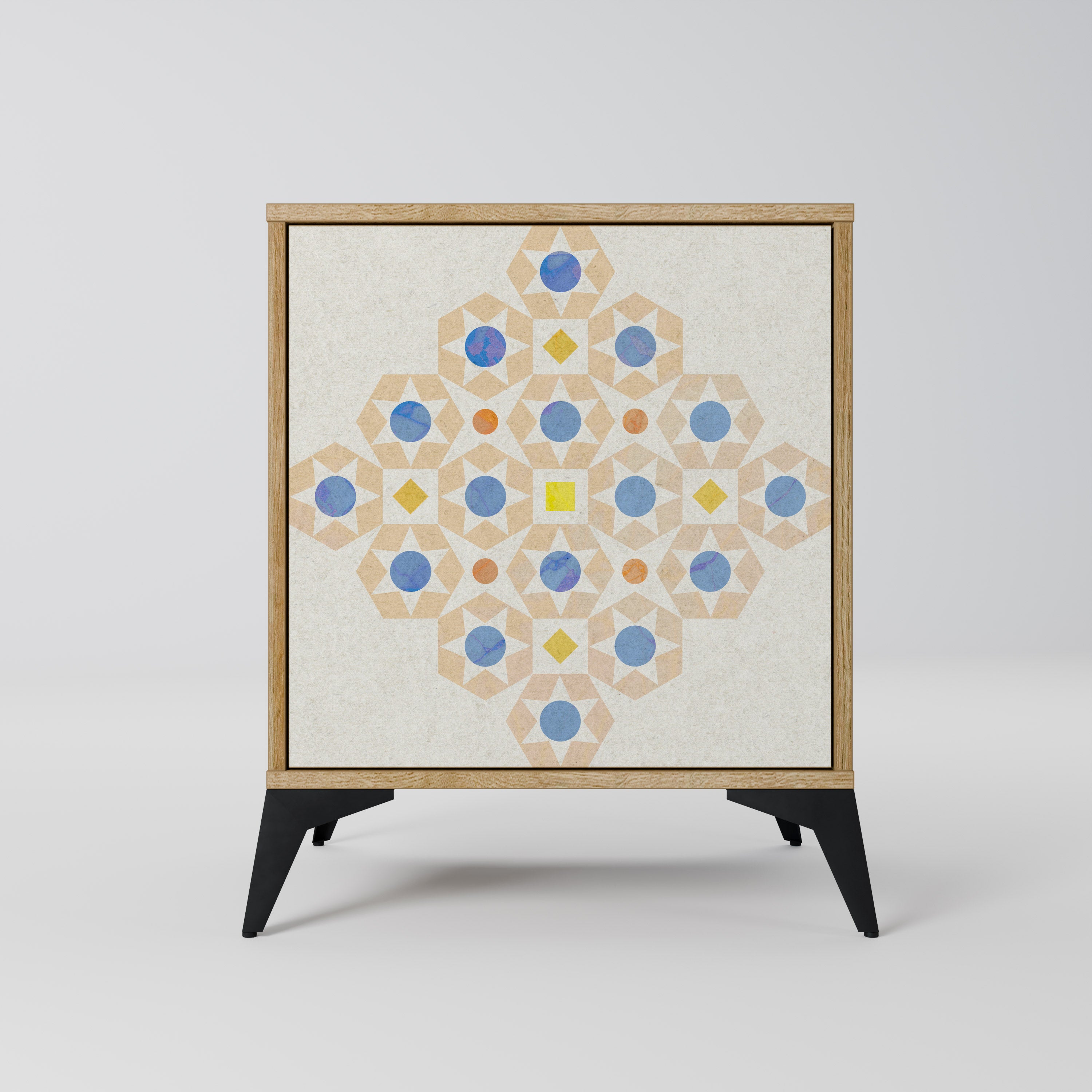 PATTERNED PRISM Komoda 1-drzwiowa korpus Dąb Riva