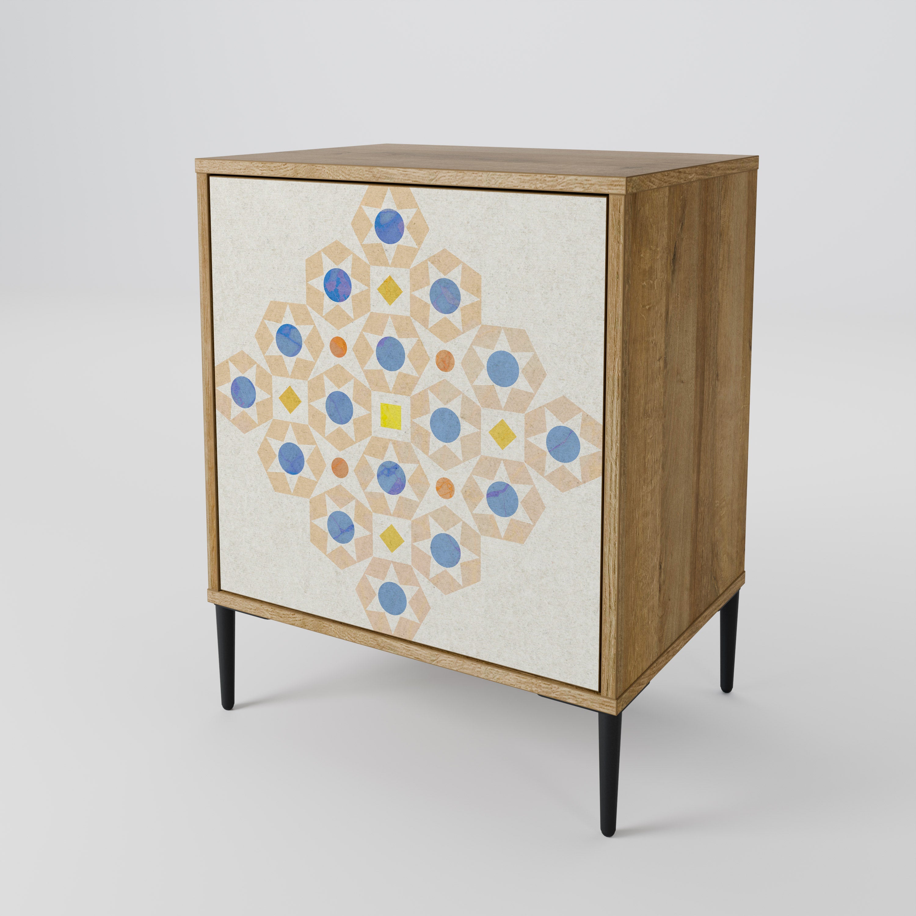 PATTERNED PRISM Komoda 1-drzwiowa korpus Dąb Riva