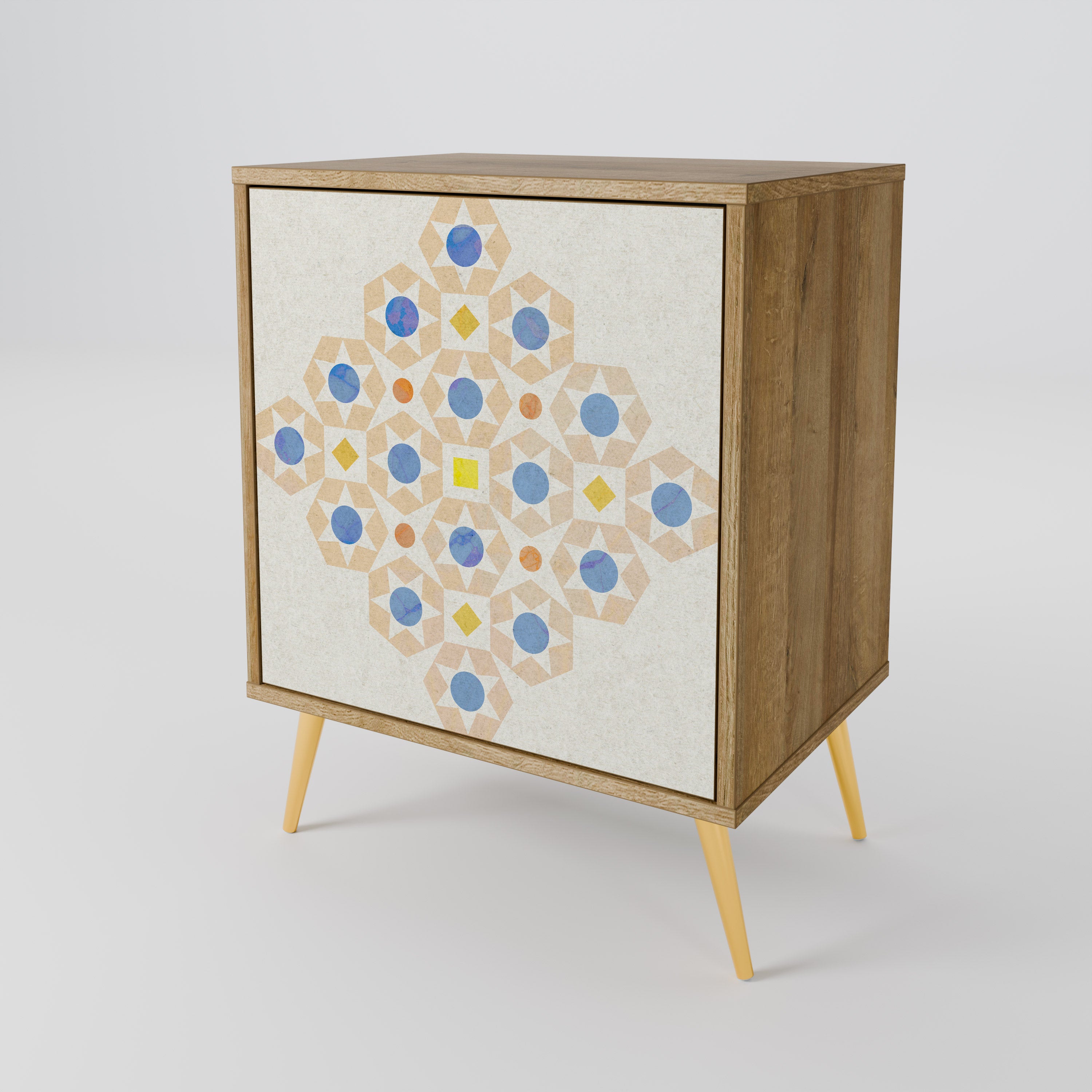 PATTERNED PRISM Komoda 1-drzwiowa korpus Dąb Riva