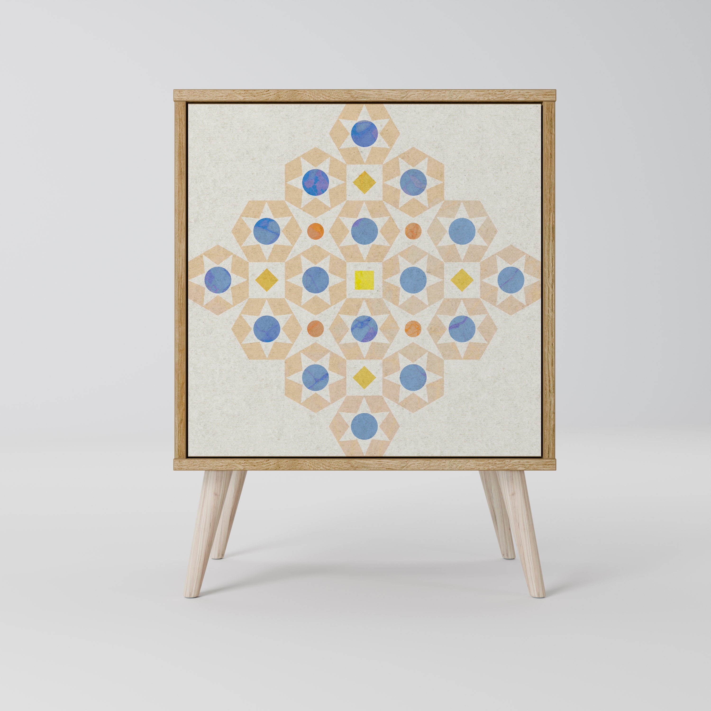 PATTERNED PRISM Komoda 1-drzwiowa korpus Dąb Riva