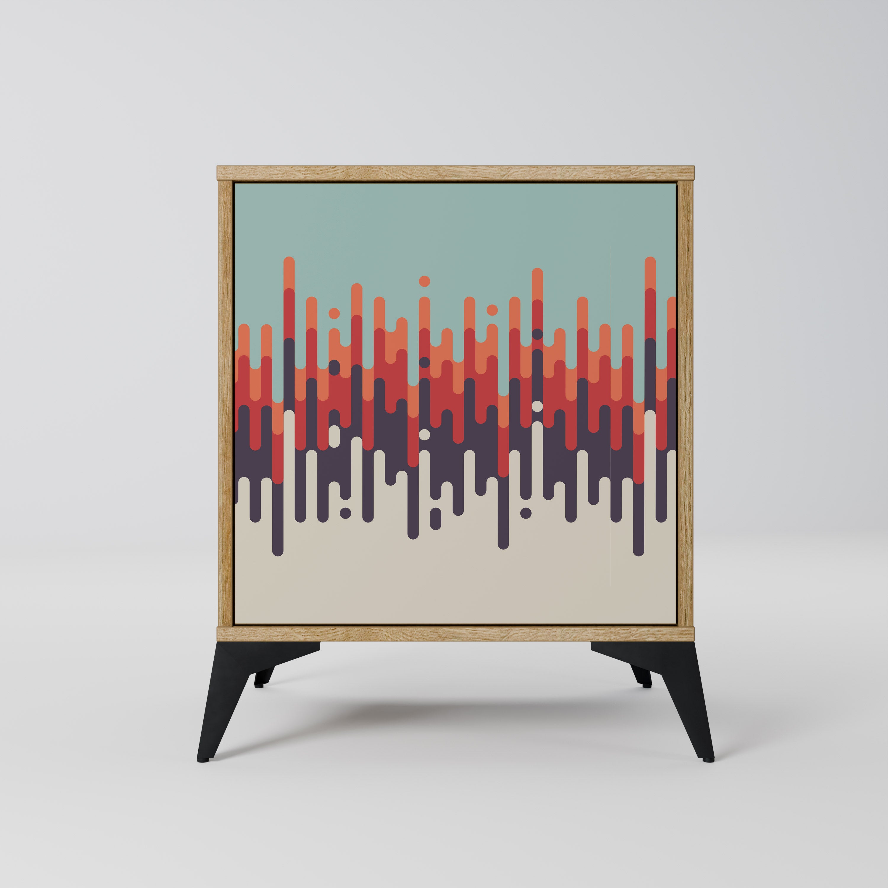 CHROMA CONTOURS Komoda 1-drzwiowa korpus Dąb Riva