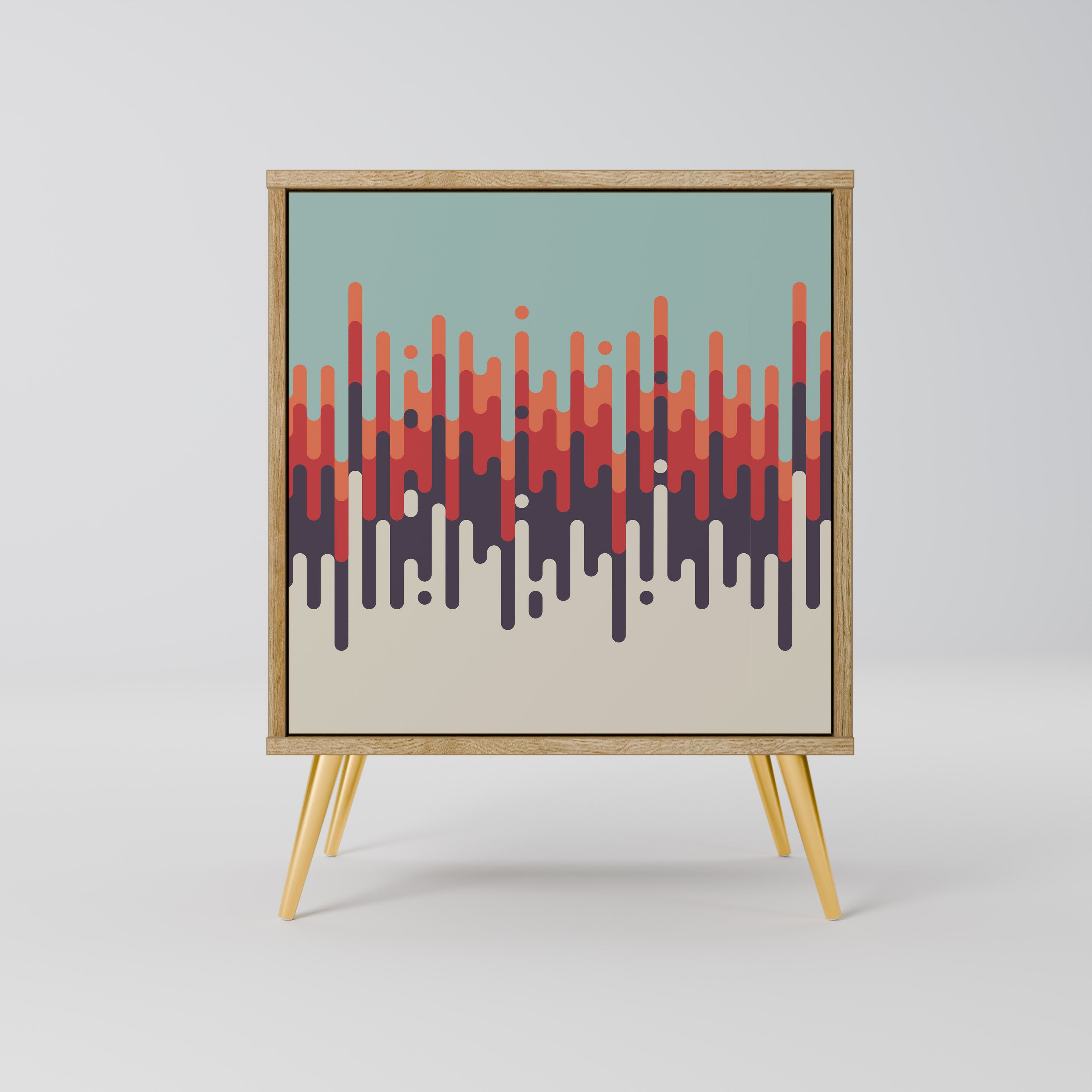 CHROMA CONTOURS Komoda 1-drzwiowa korpus Dąb Riva