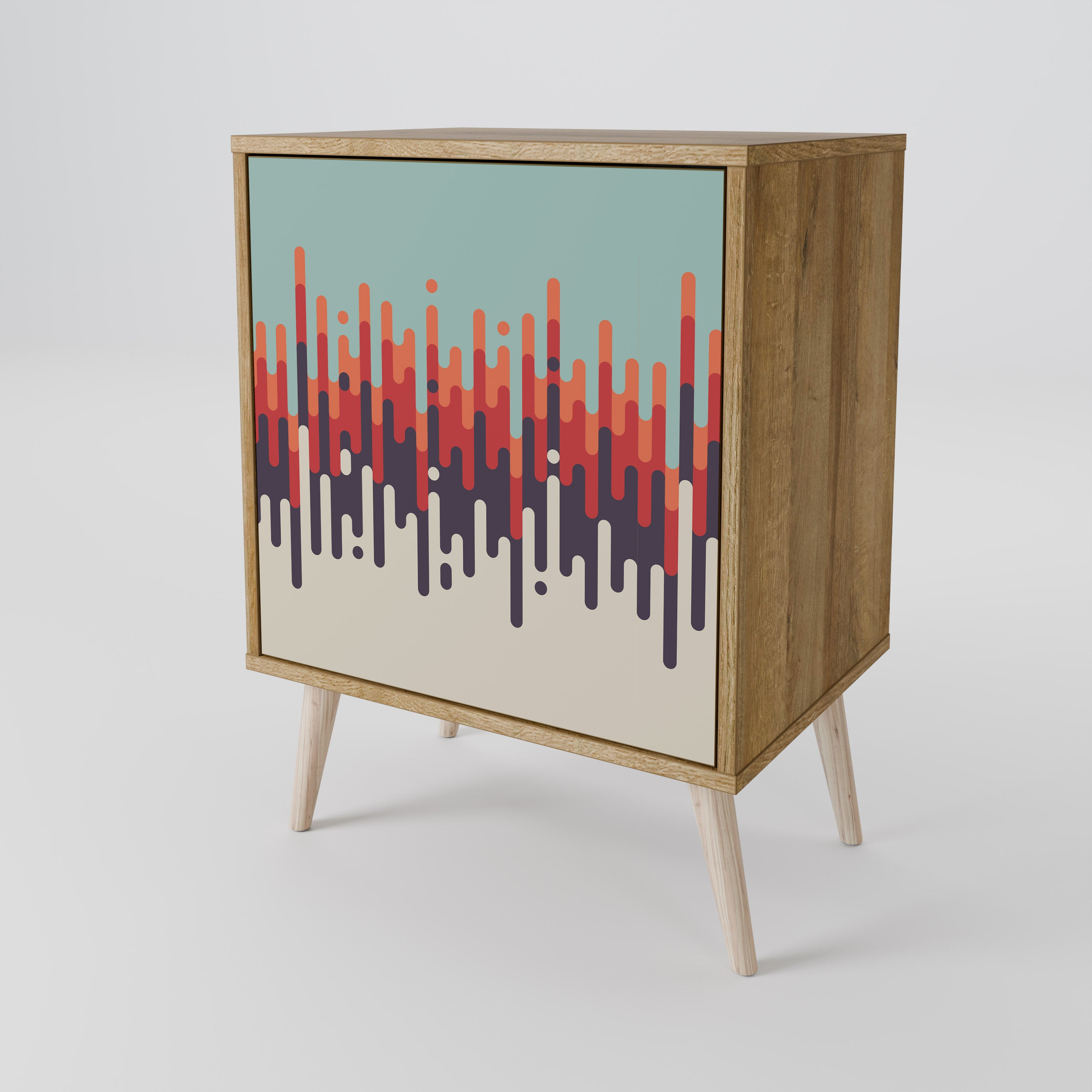 CHROMA CONTOURS Komoda 1-drzwiowa korpus Dąb Riva