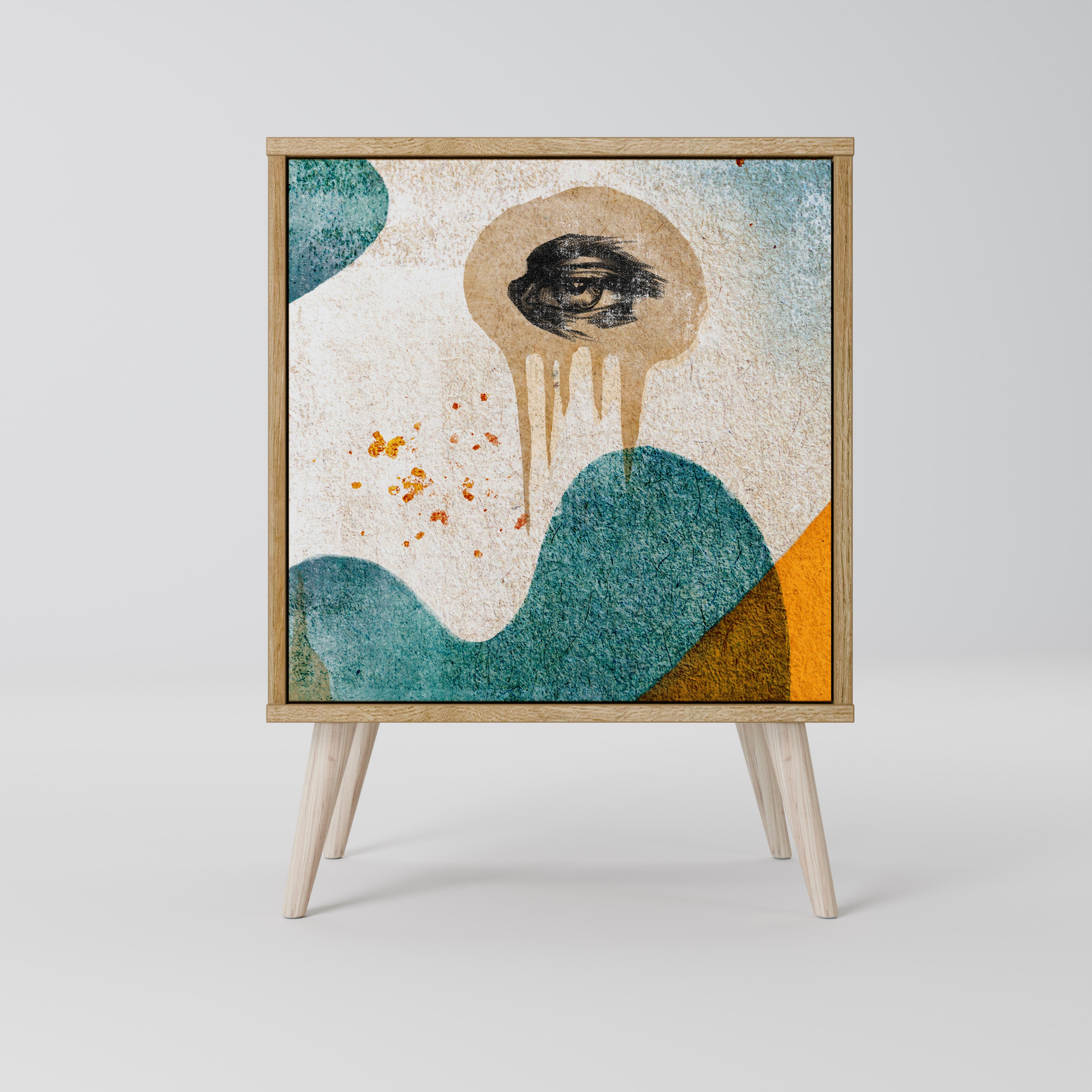 ABSTRACT FACES Komoda 1-drzwiowa korpus Dąb Riva