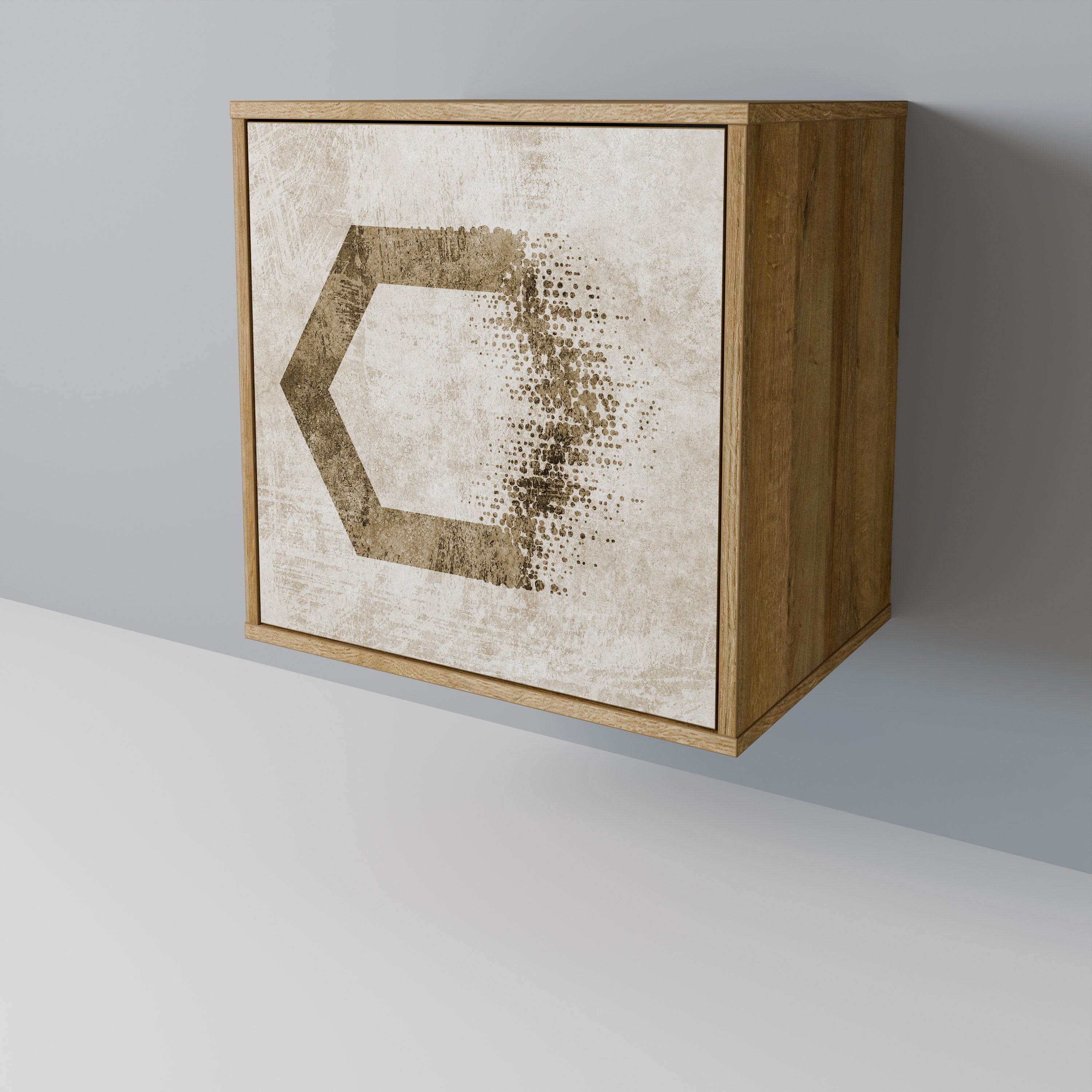 HEXAGONAL SHAPES Komoda 1-drzwiowa korpus Dąb Riva