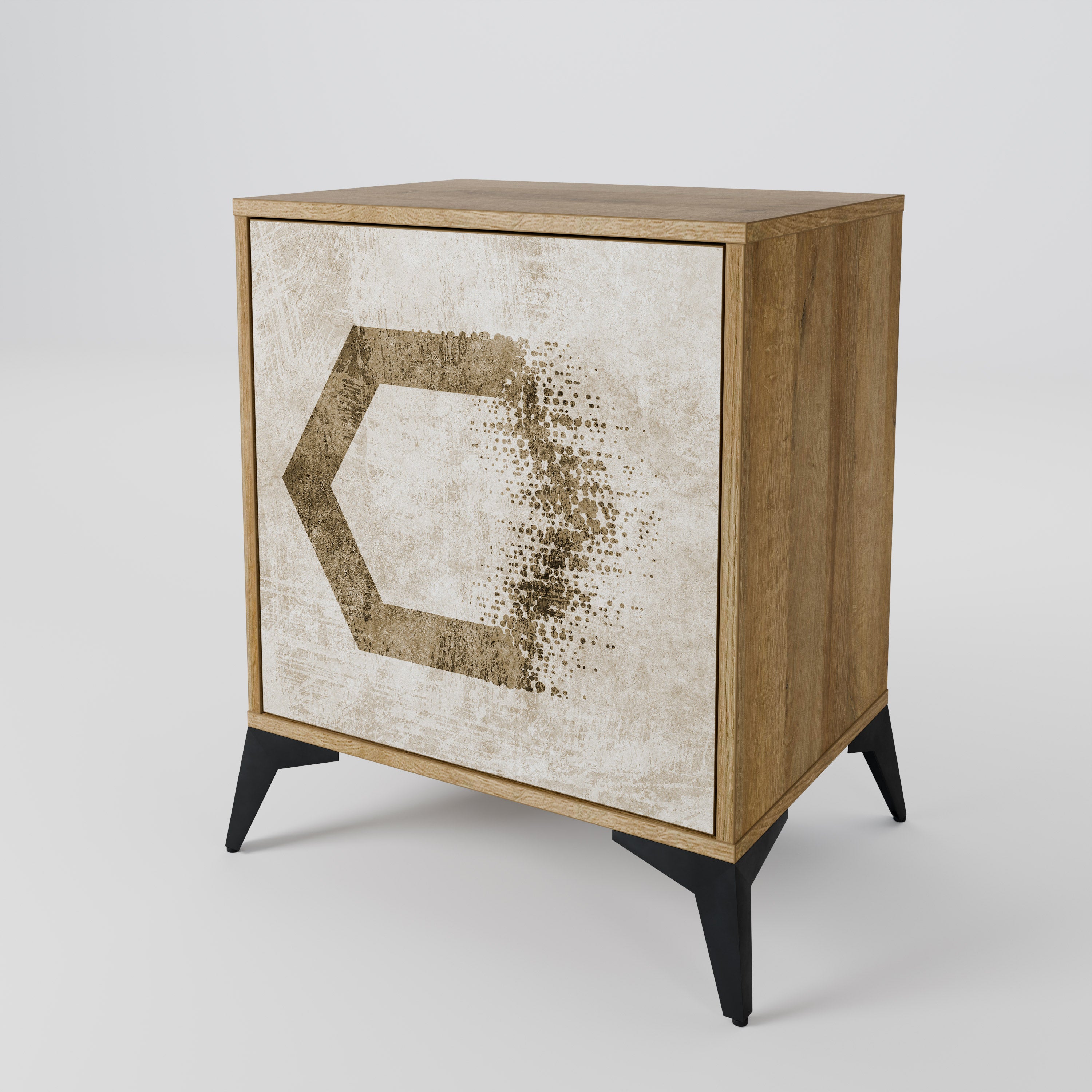 HEXAGONAL SHAPES Komoda 1-drzwiowa korpus Dąb Riva
