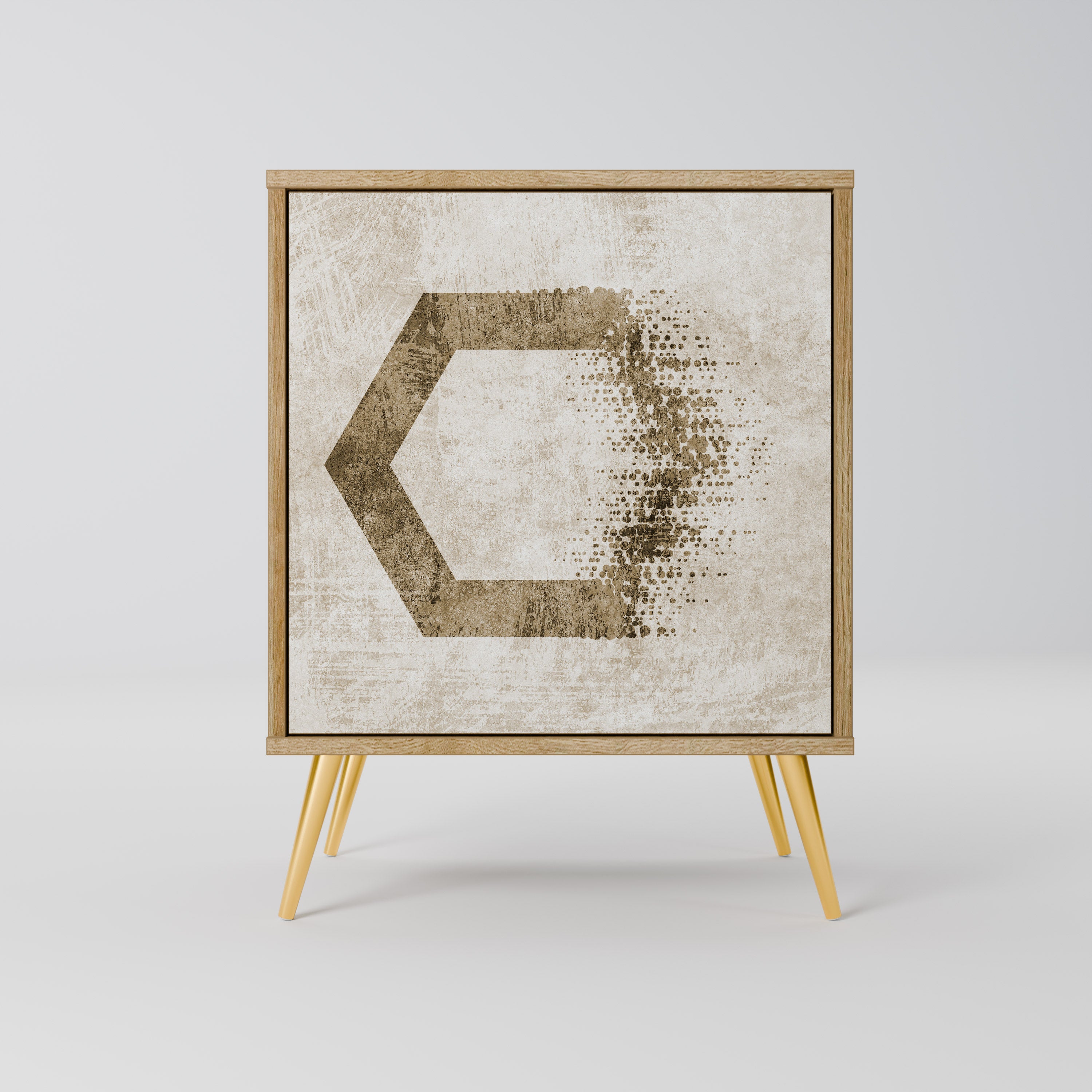 HEXAGONAL SHAPES Komoda 1-drzwiowa korpus Dąb Riva