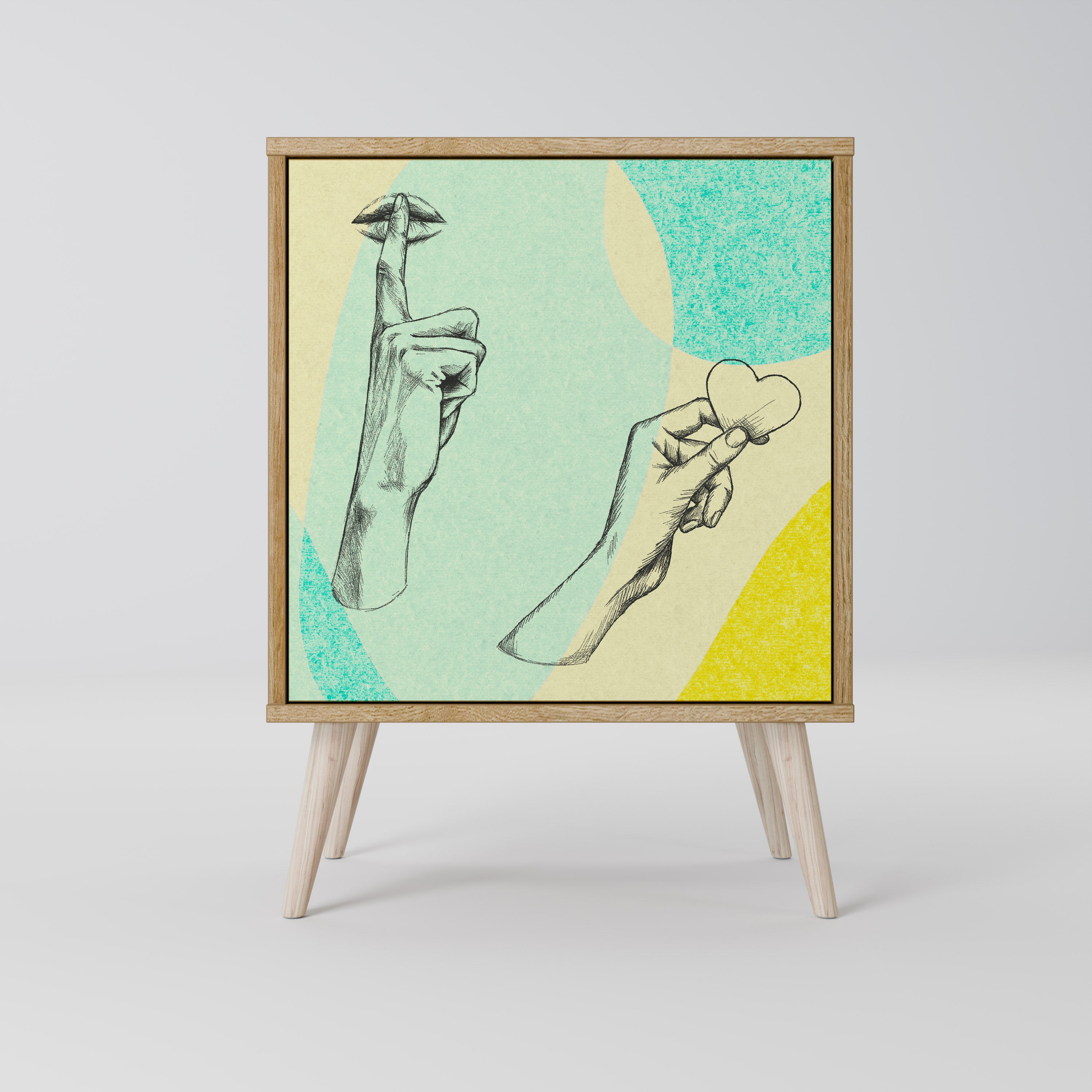 BODY LANGUAGE Komoda 1-drzwiowa korpus Dąb Riva