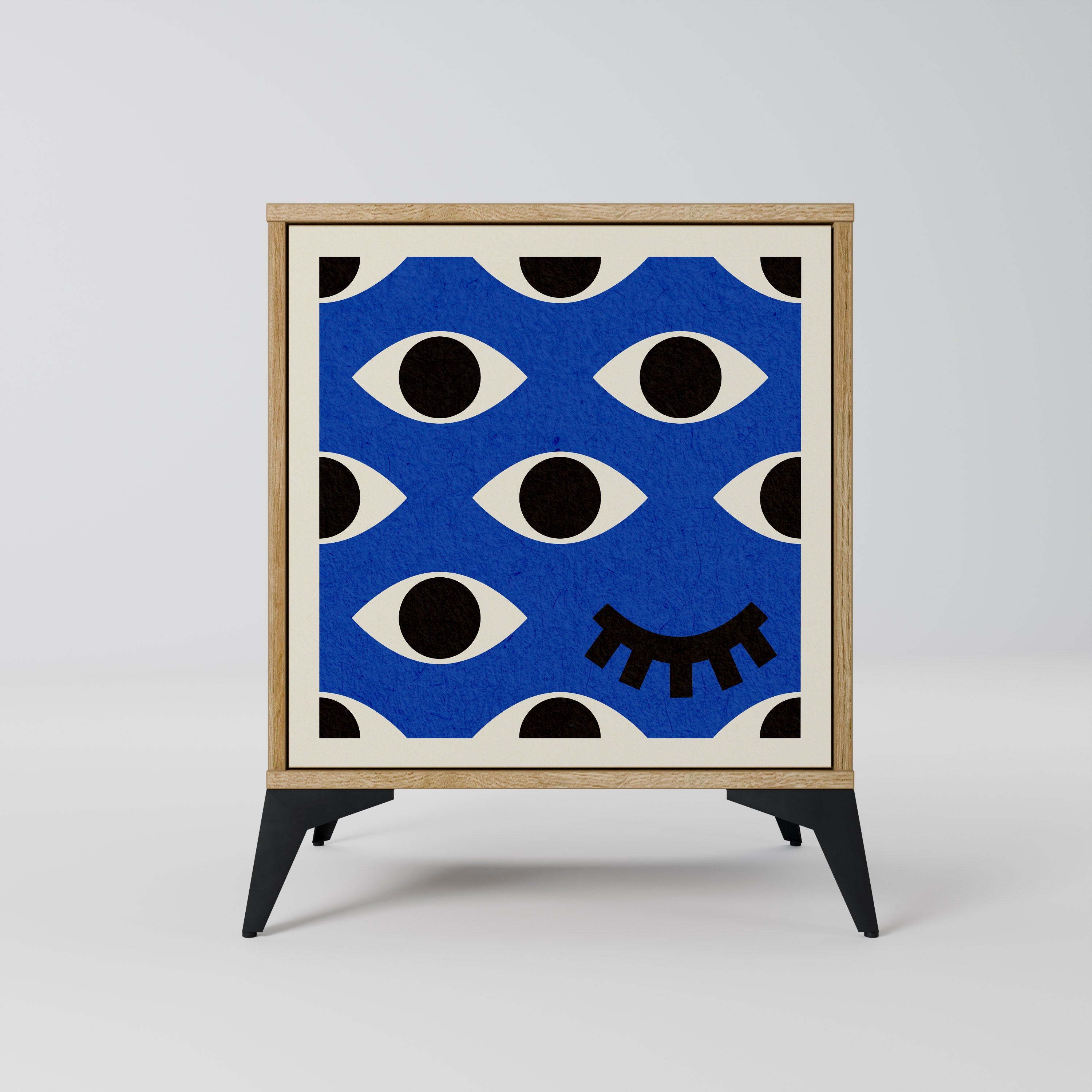 GEOMETRIC EYES Komoda 1-drzwiowa korpus Dąb Riva