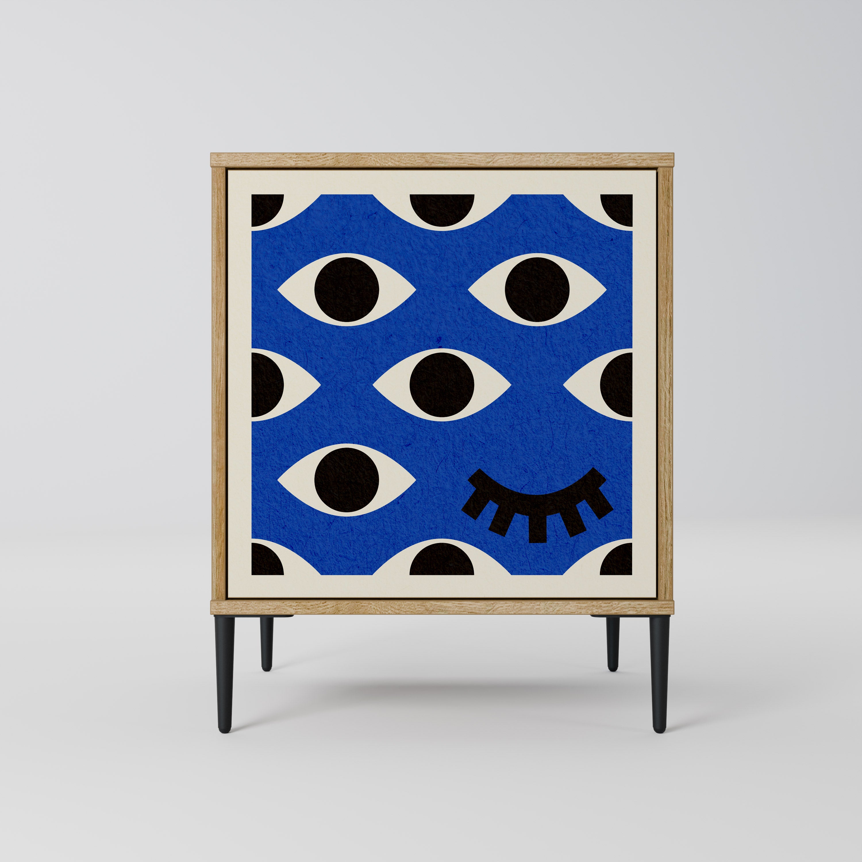 GEOMETRIC EYES Komoda 1-drzwiowa korpus Dąb Riva