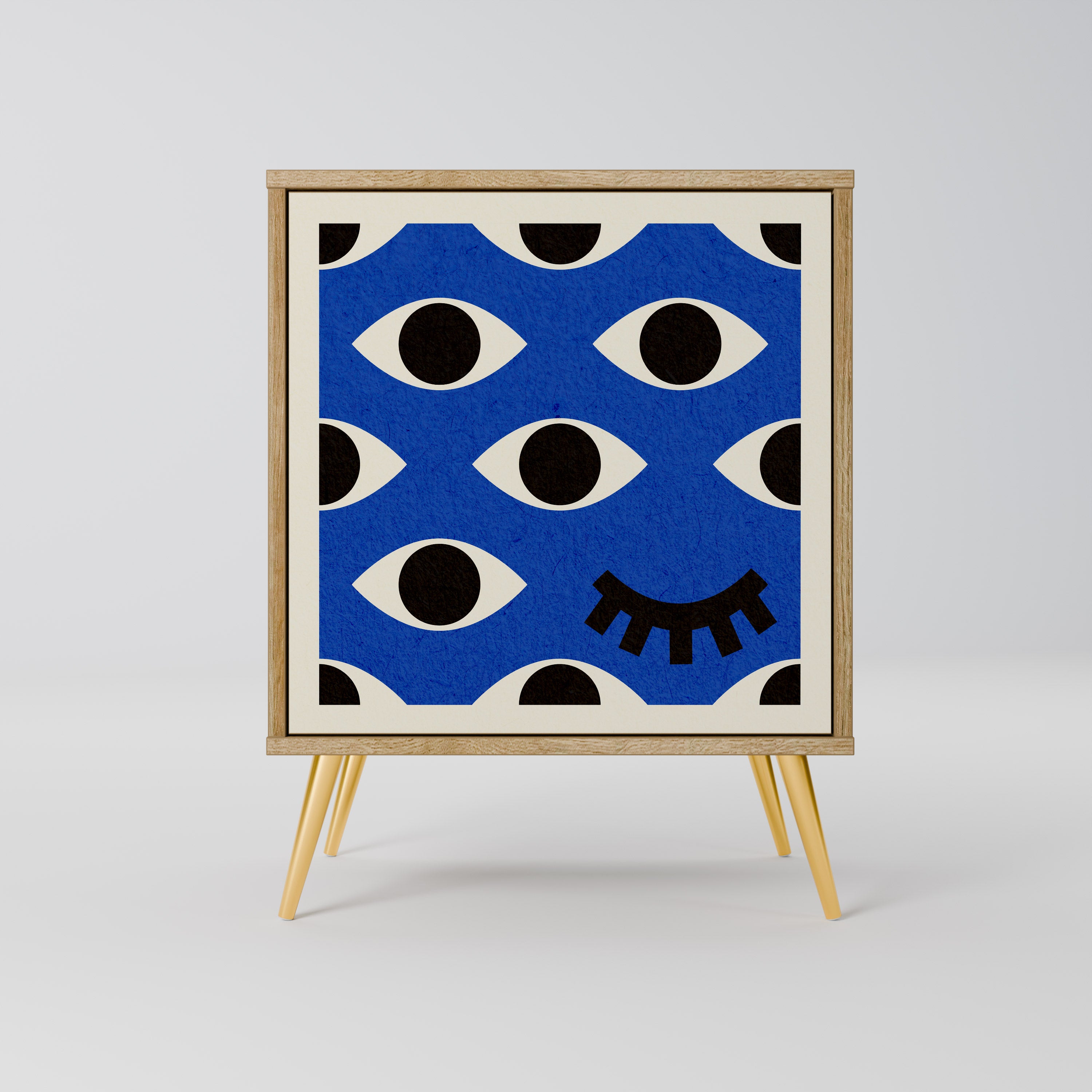 GEOMETRIC EYES Komoda 1-drzwiowa korpus Dąb Riva