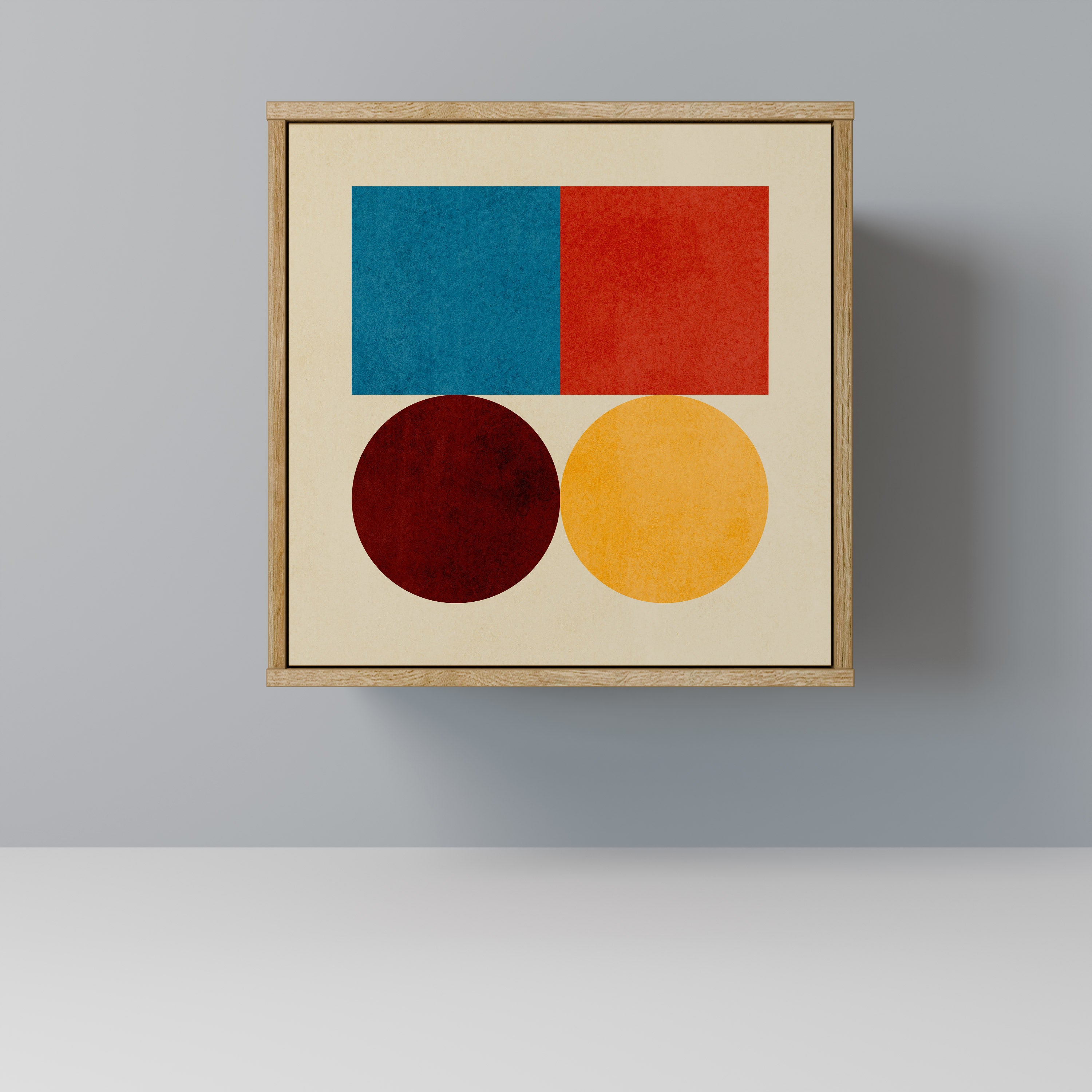 GEOMETRIC PUZZLE Komoda 1-drzwiowa korpus Dąb Riva