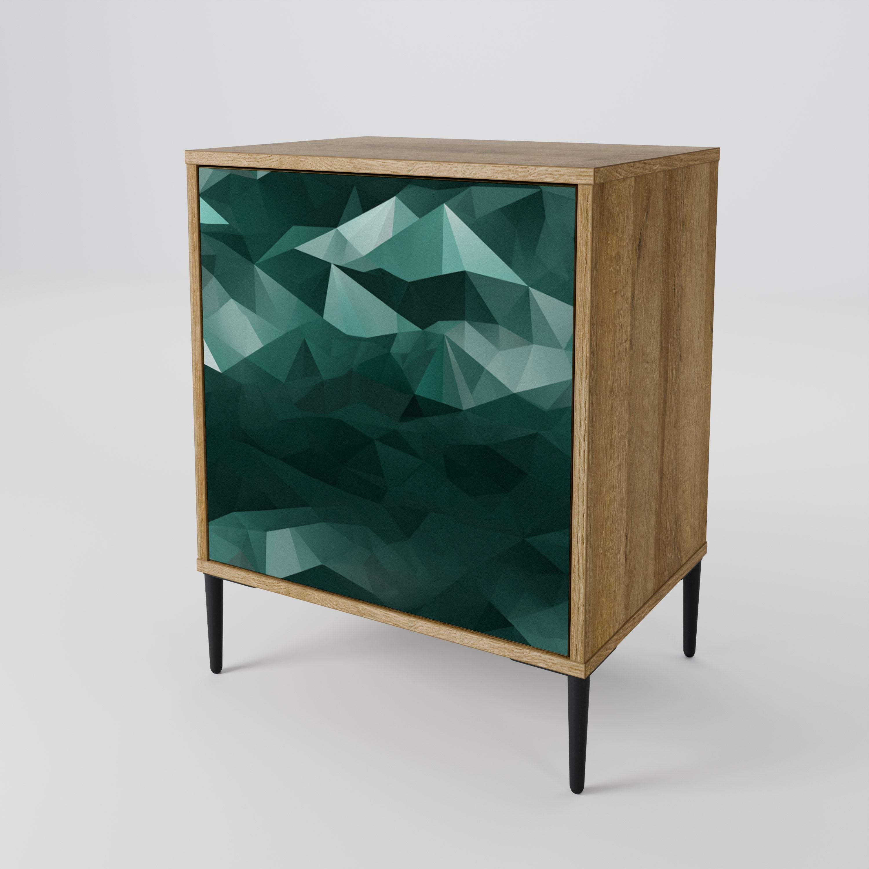 POLYGONAL FLOATING Komoda 1-drzwiowa korpus Dąb Riva