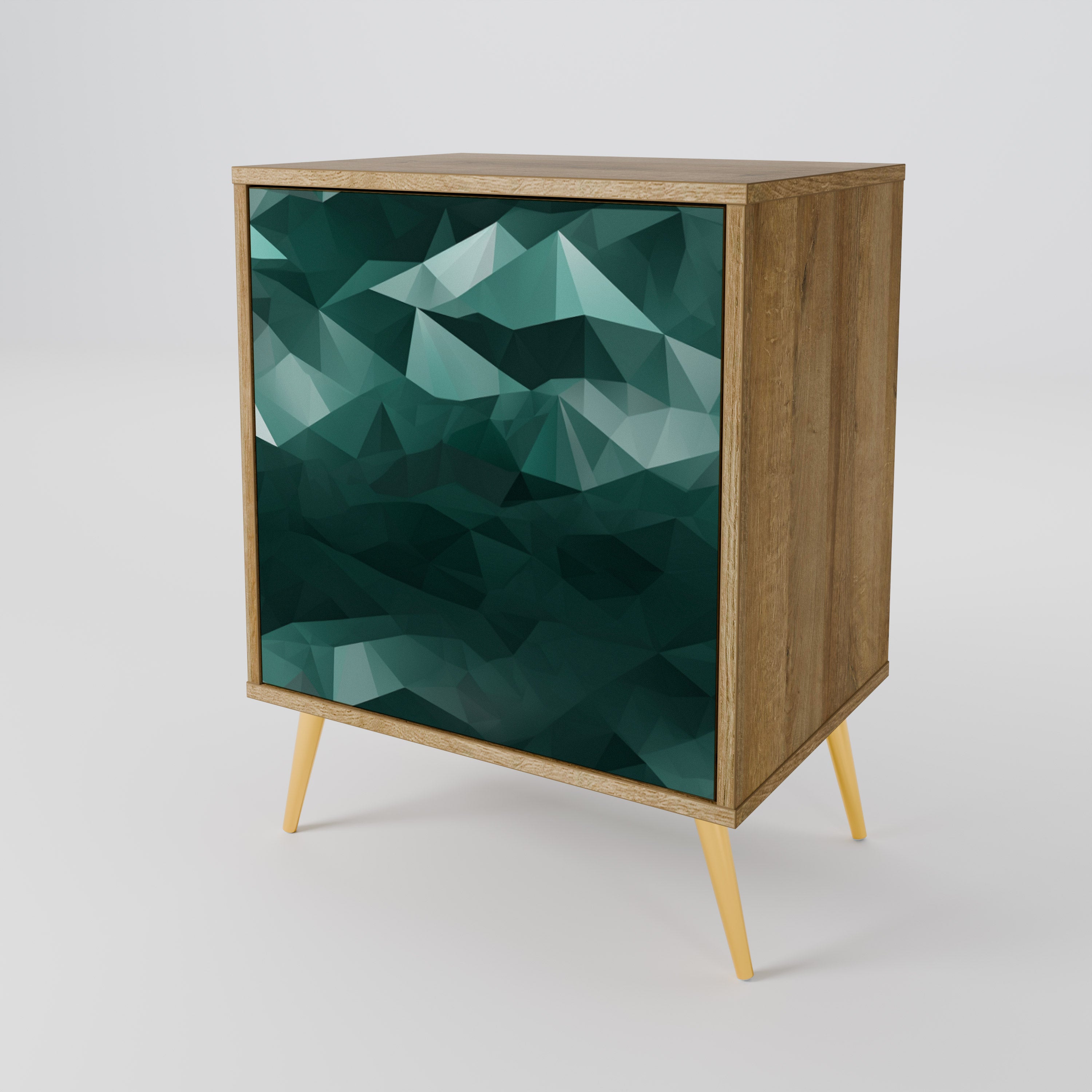 POLYGONAL FLOATING Komoda 1-drzwiowa korpus Dąb Riva