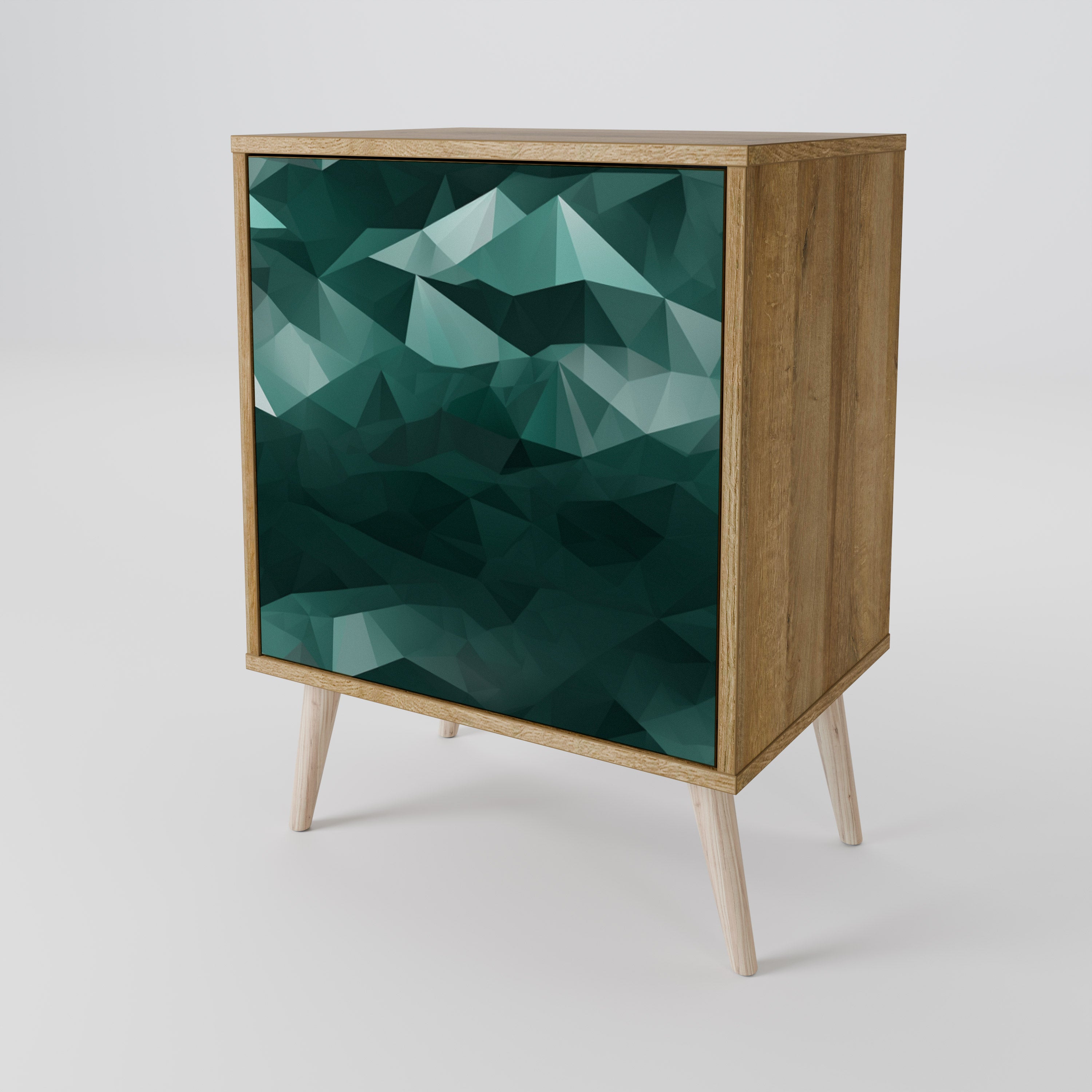 POLYGONAL FLOATING Komoda 1-drzwiowa korpus Dąb Riva