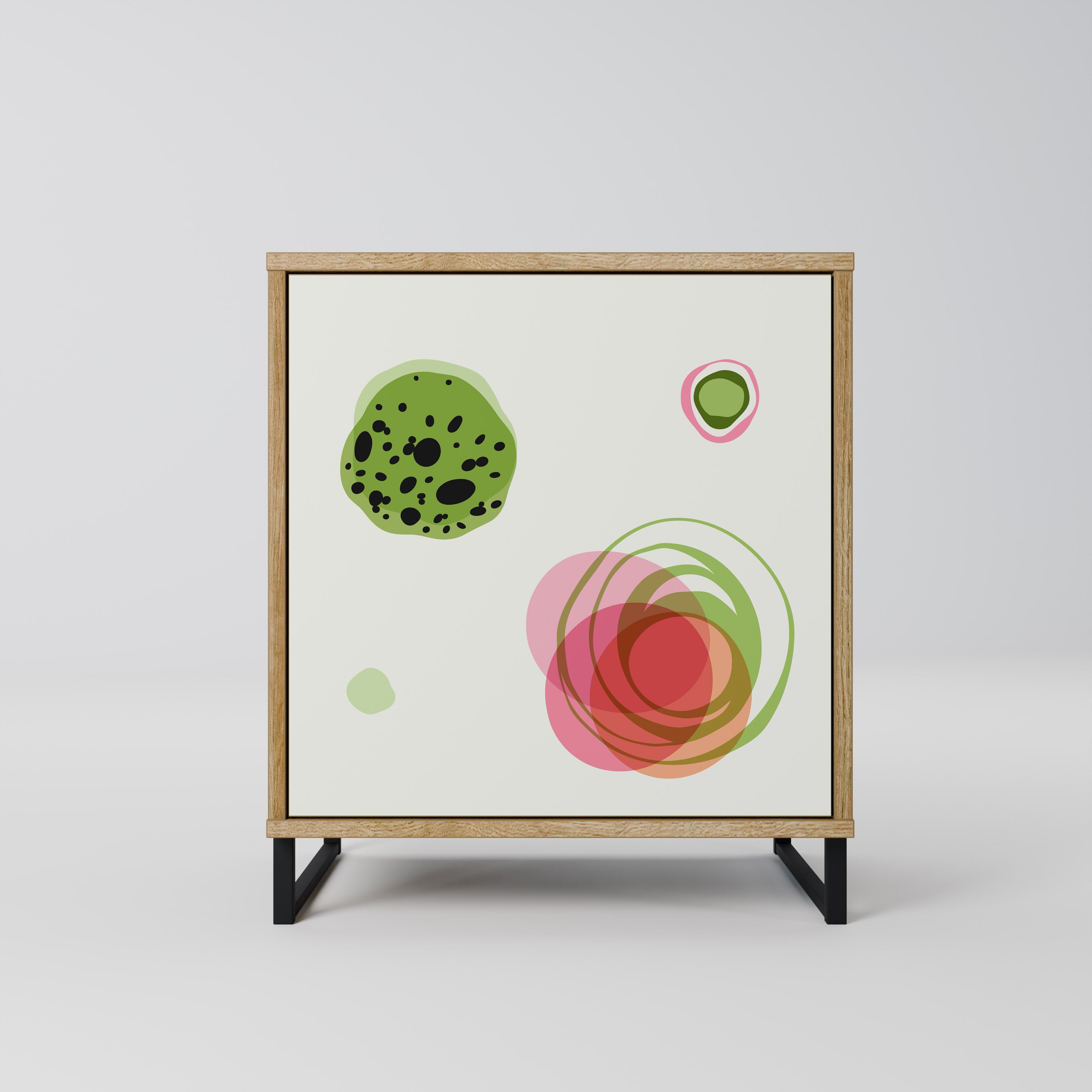 COLORFUL COSMOS Komoda 1-drzwiowa korpus Dąb Riva