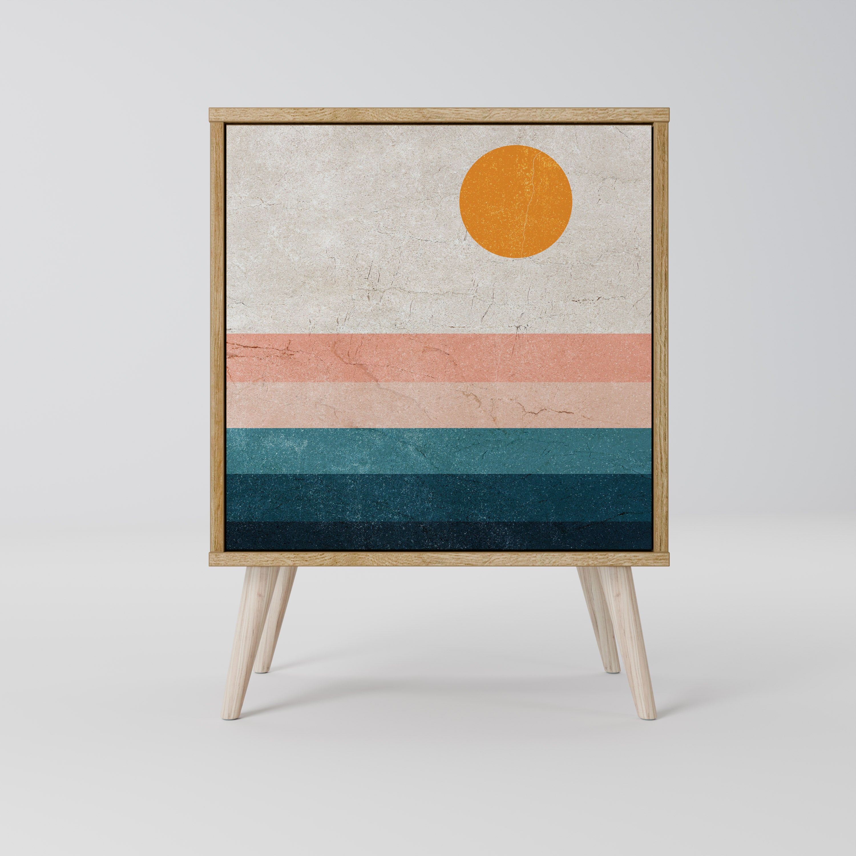 TWO HALVES Komoda 1-drzwiowa korpus Dąb Riva