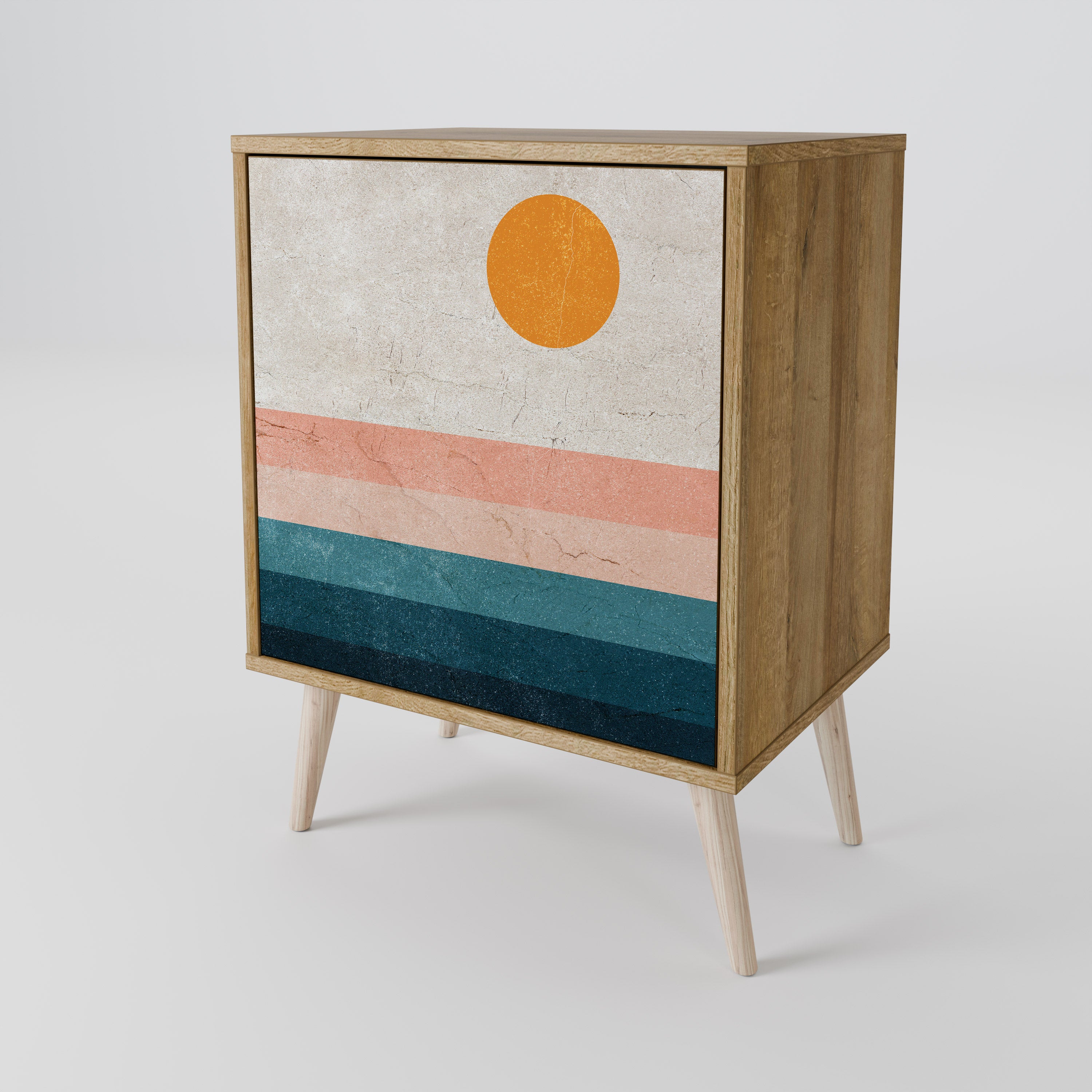 TWO HALVES Komoda 1-drzwiowa korpus Dąb Riva