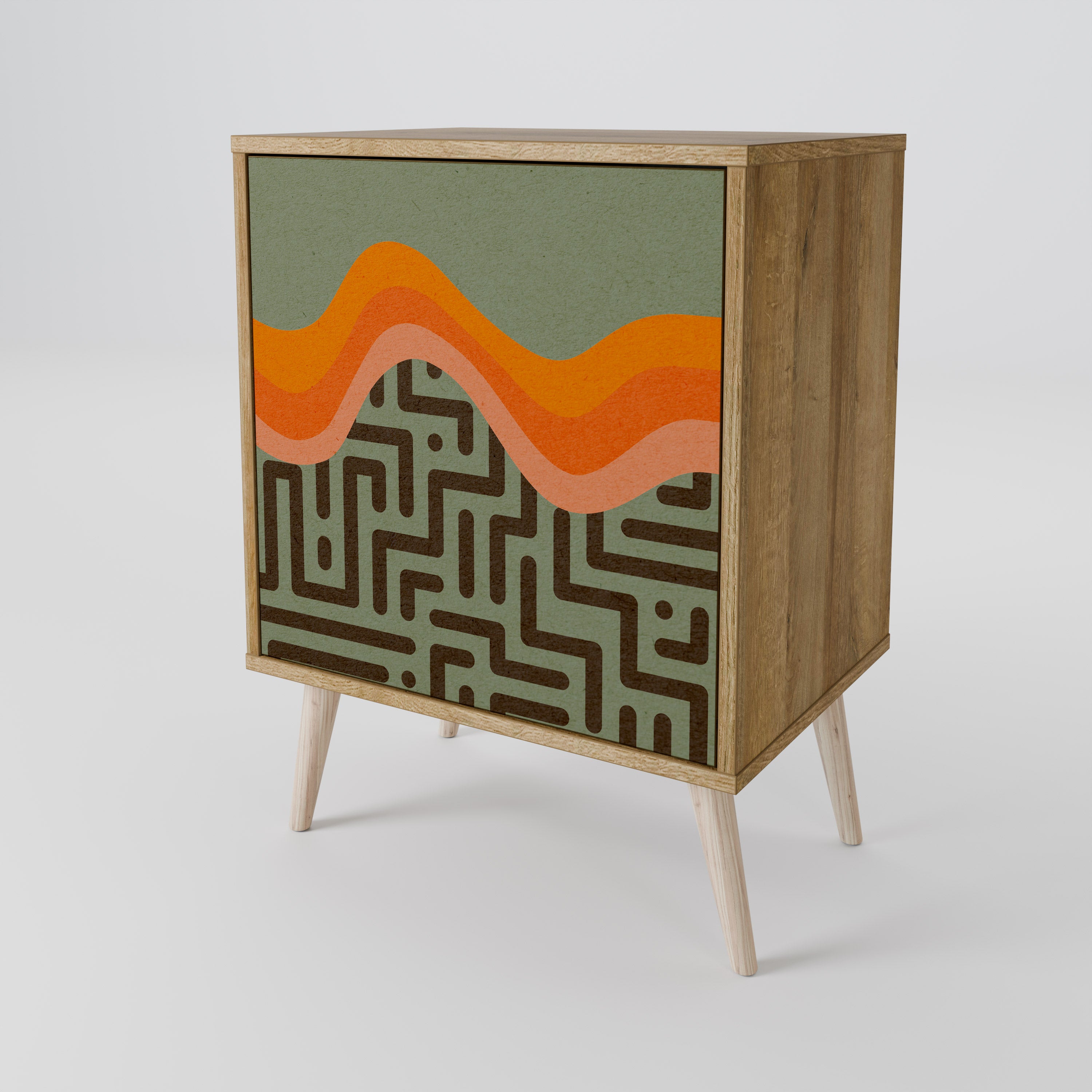 SIMPLE SOLUTIONS Komoda 1-drzwiowa korpus Dąb Riva