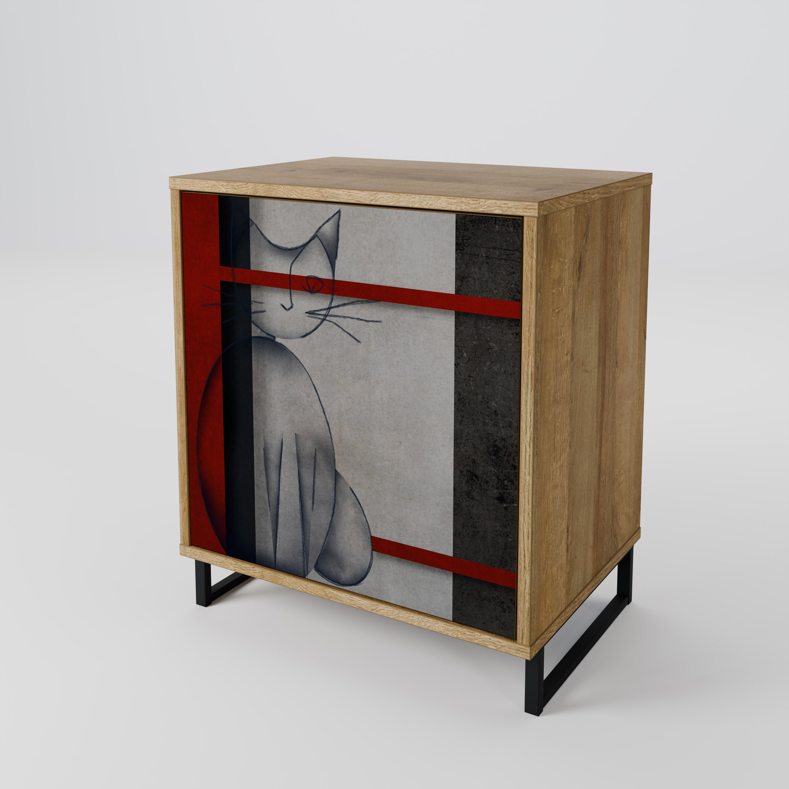 GRAY FIGURES Komoda 1-drzwiowa korpus Dąb Riva