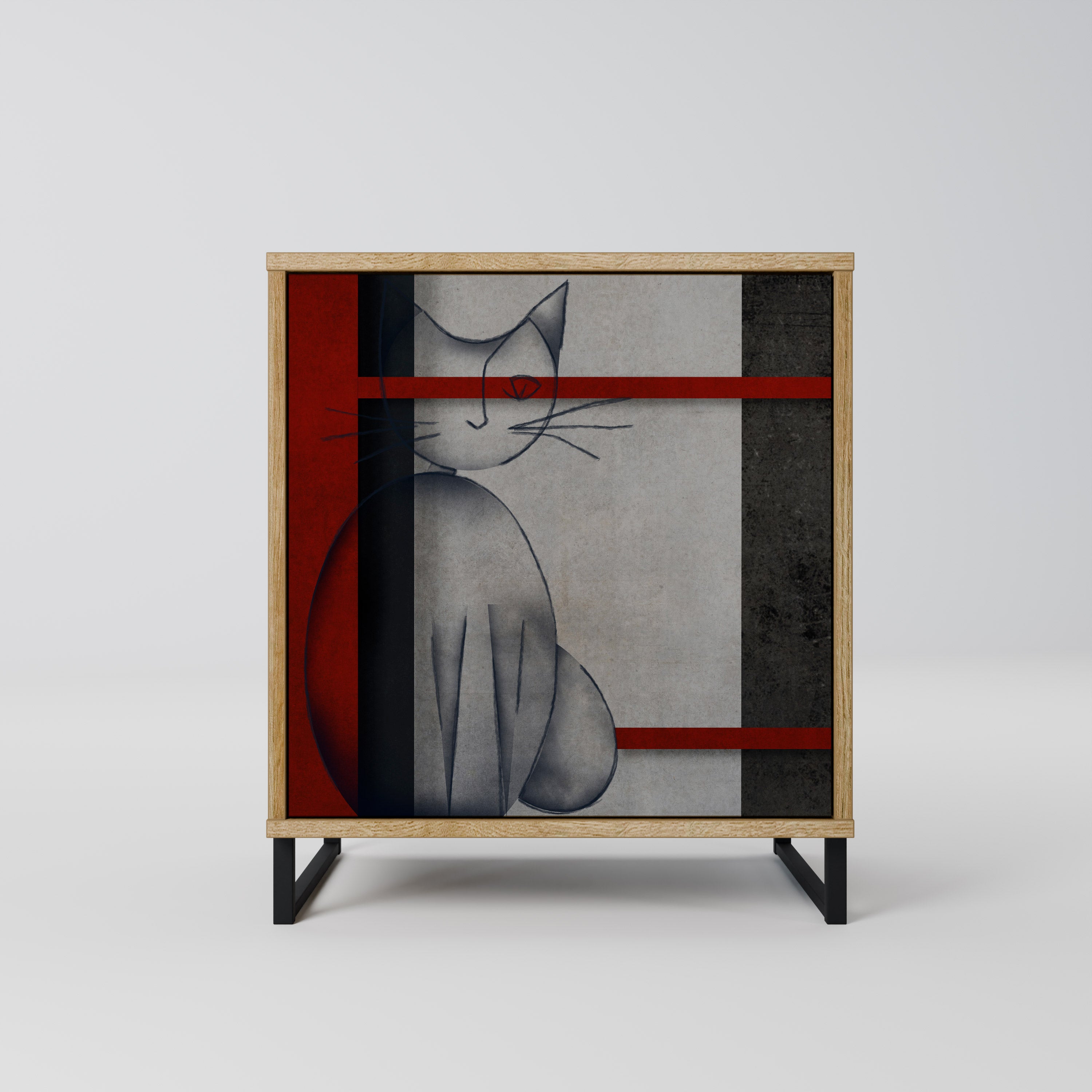 GRAY FIGURES Komoda 1-drzwiowa korpus Dąb Riva