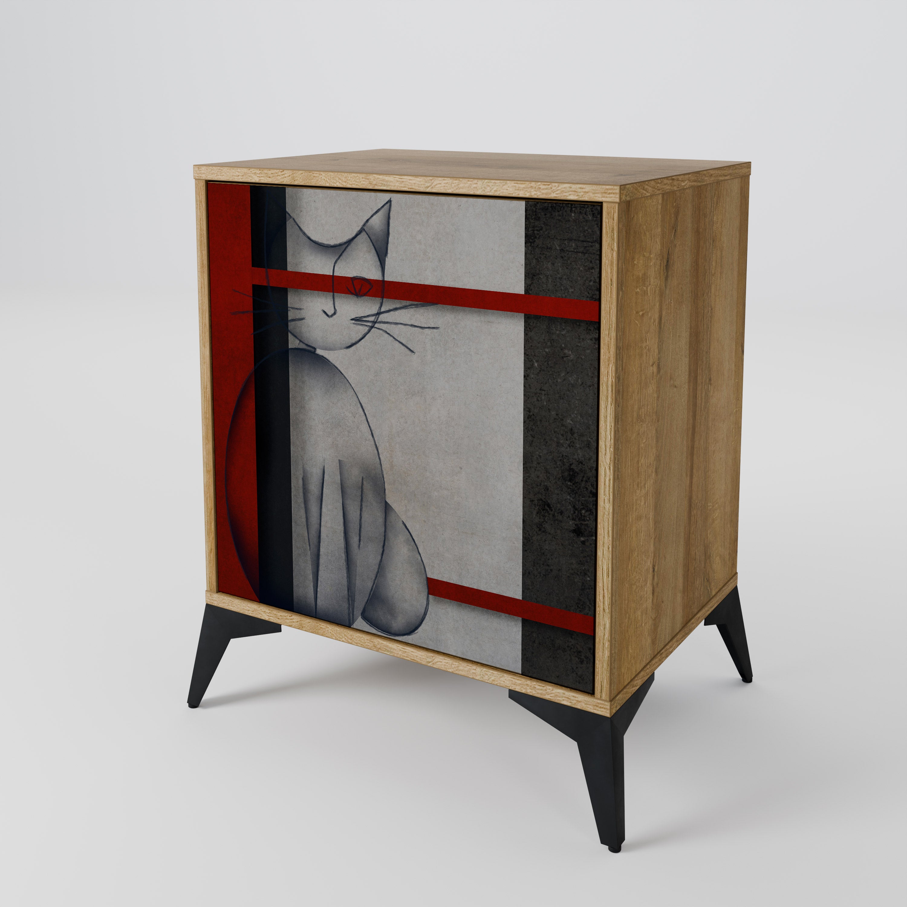 GRAY FIGURES Komoda 1-drzwiowa korpus Dąb Riva