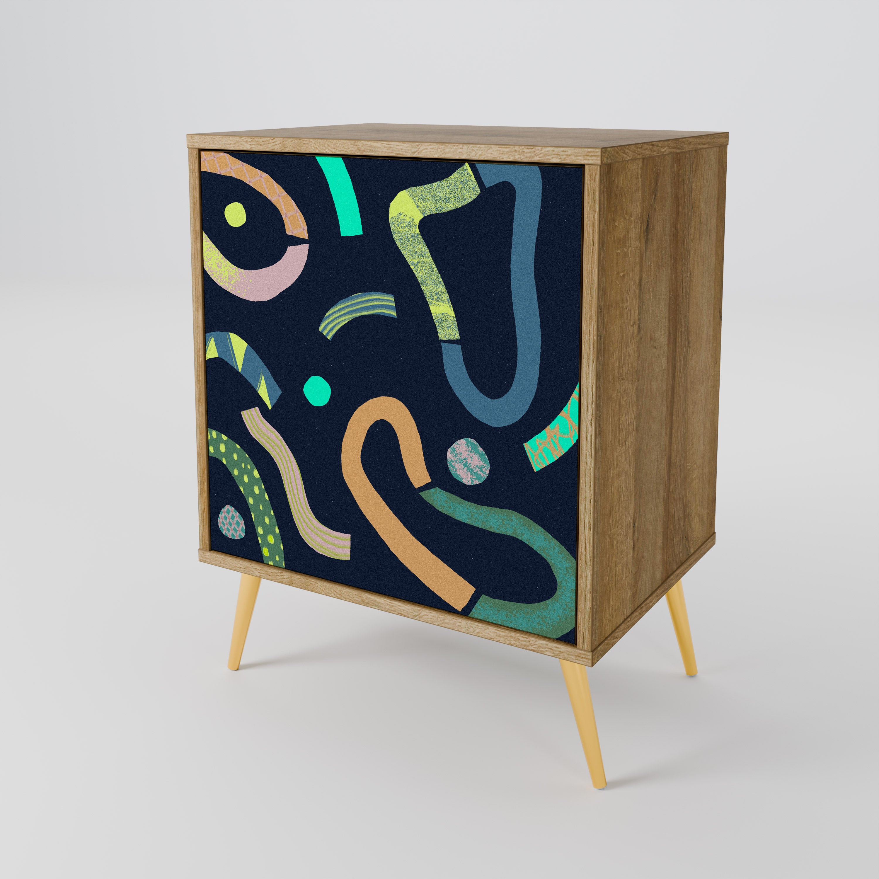 CONTRAST DANCE Komoda 1-drzwiowa korpus Dąb Riva