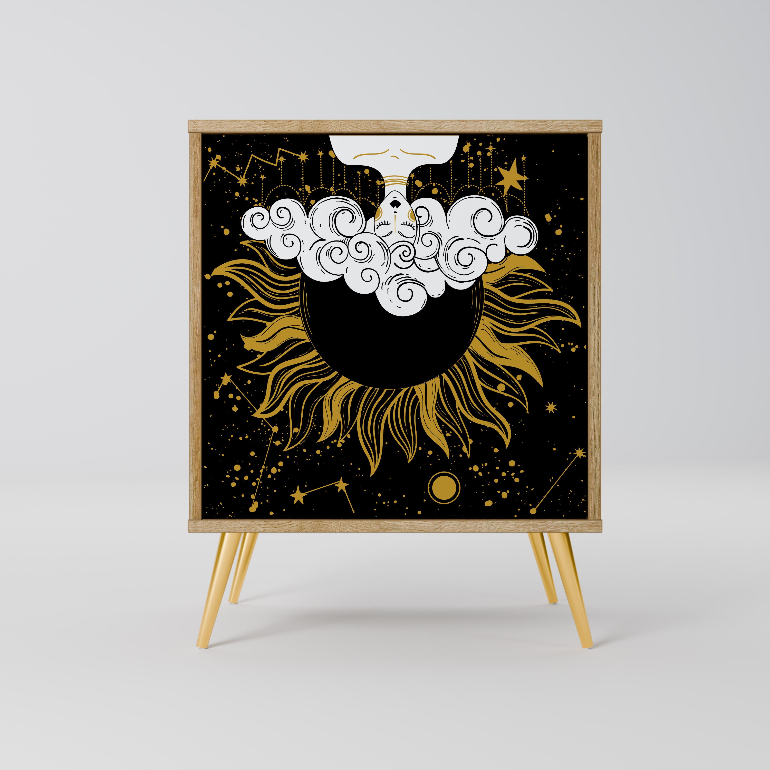 STELLAR CONSTELLATIONS Komoda 1-drzwiowa korpus Dąb Riva