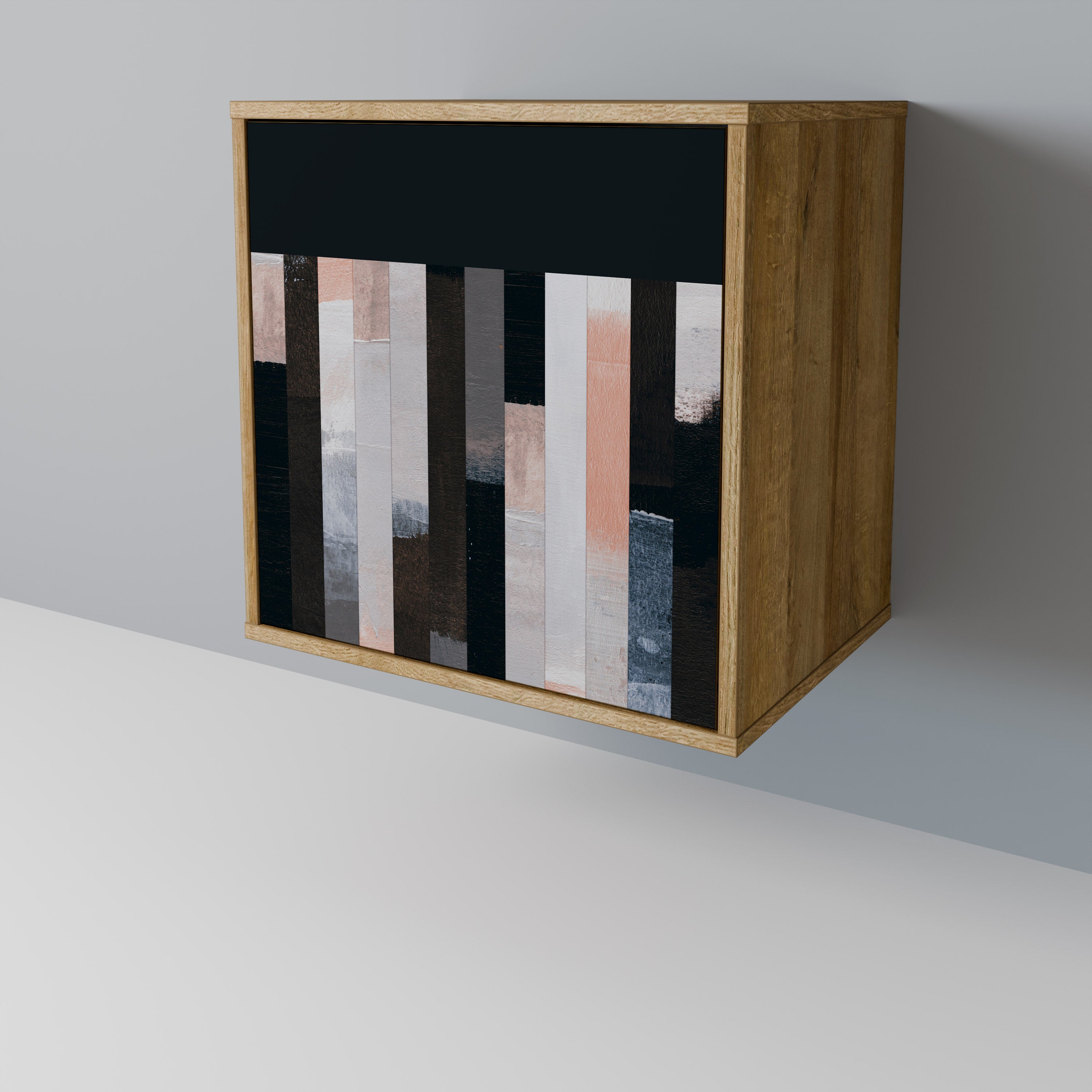 COLLAGE OF RECTANGLES Komoda 1-drzwiowa korpus Dąb Riva
