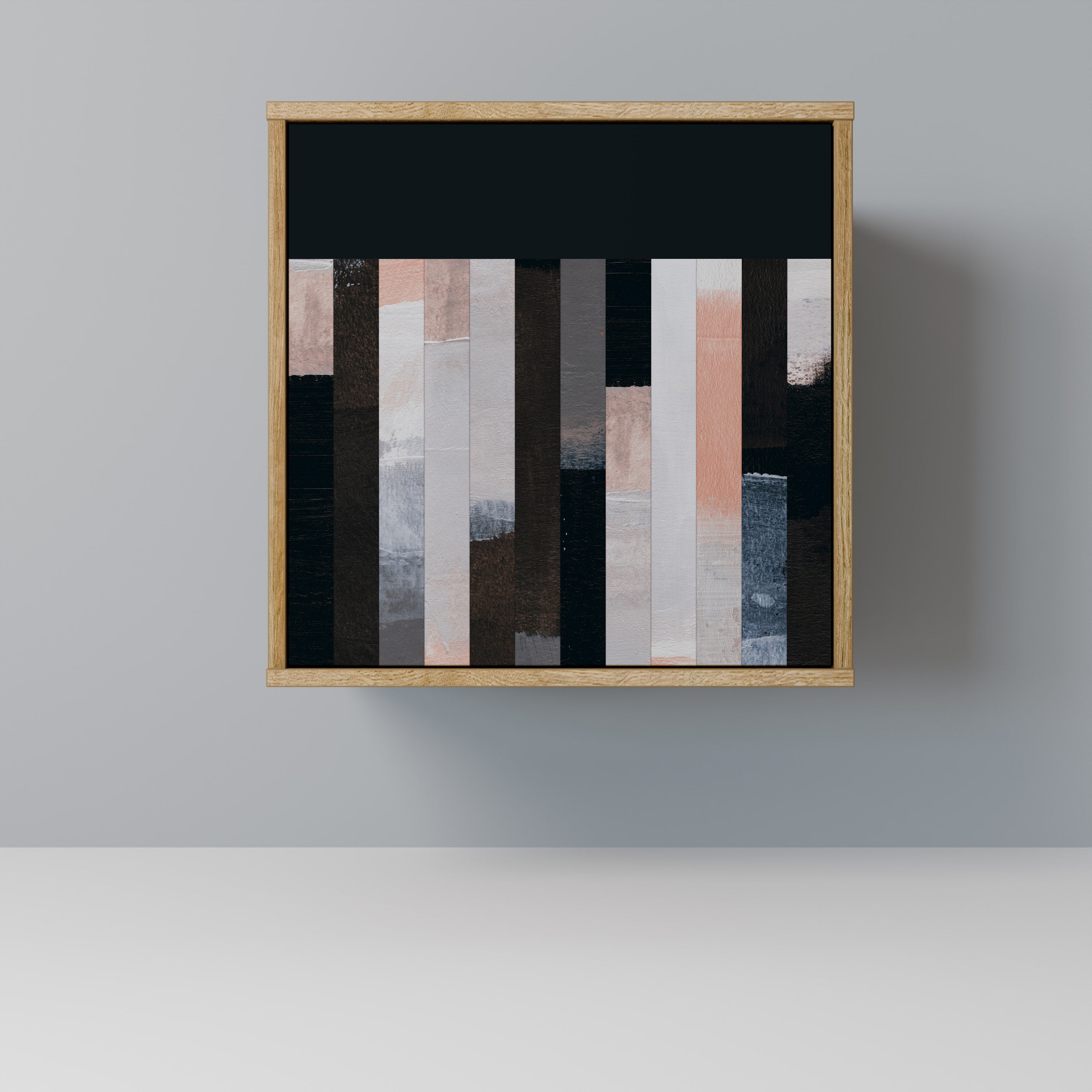 COLLAGE OF RECTANGLES Komoda 1-drzwiowa korpus Dąb Riva