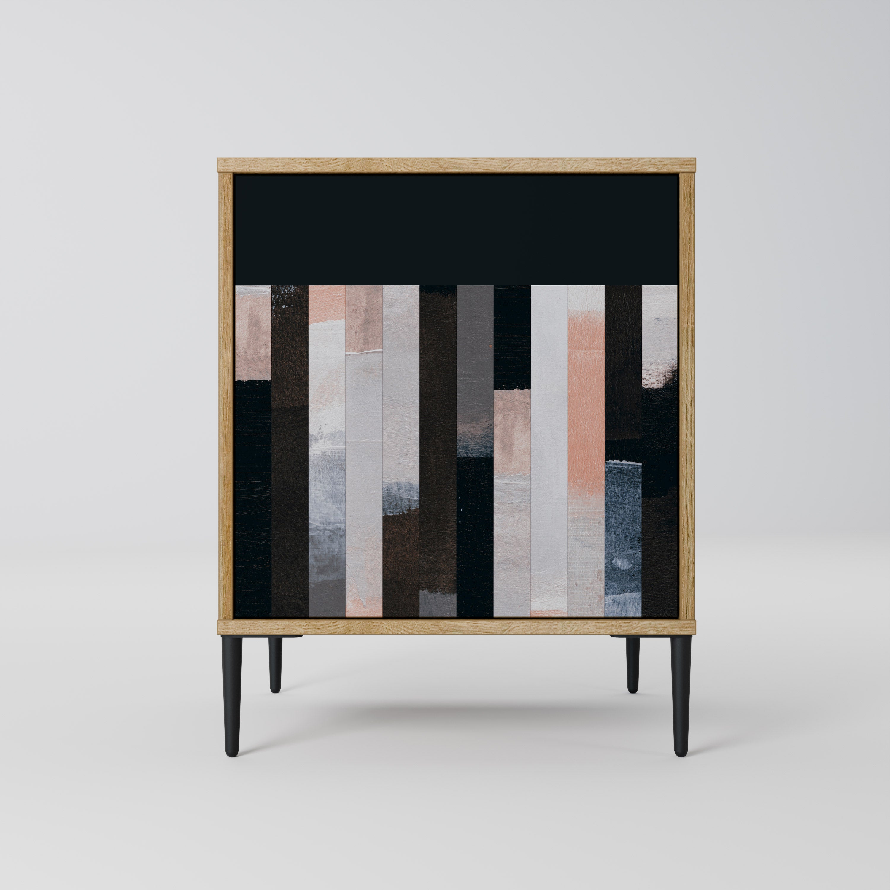 COLLAGE OF RECTANGLES Komoda 1-drzwiowa korpus Dąb Riva