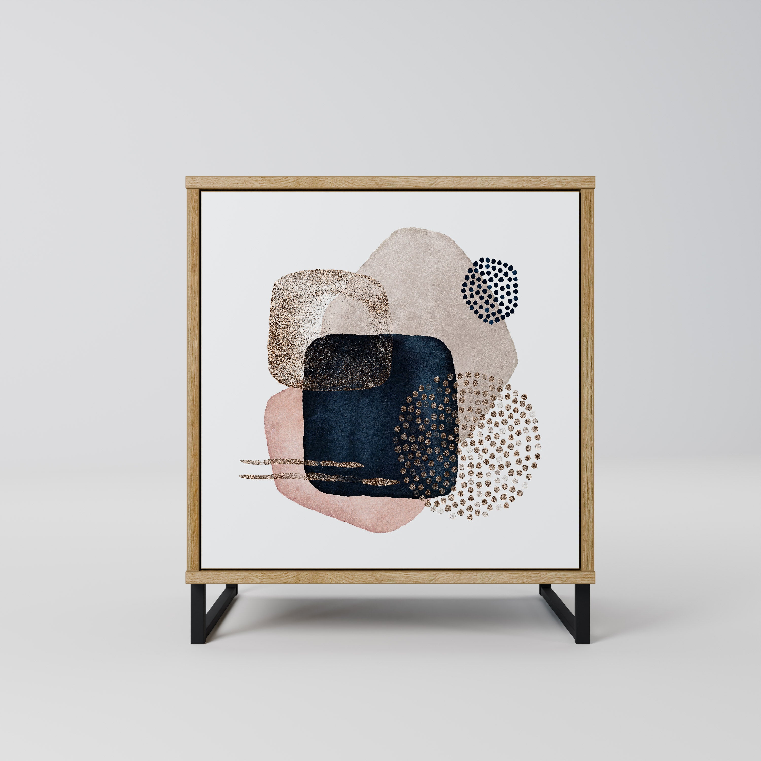 COLORFUL SHAPES Komoda 1-drzwiowa korpus Dąb Riva