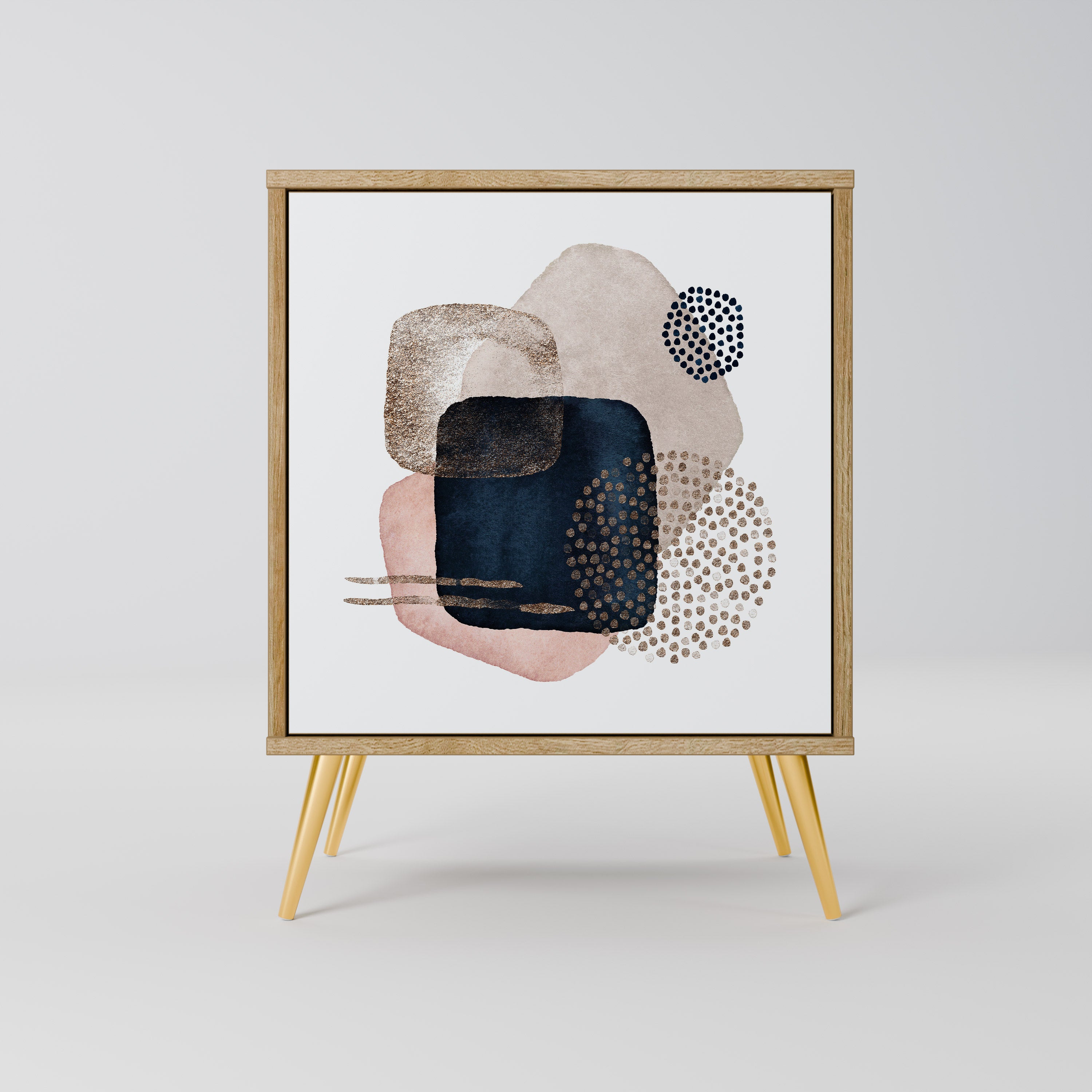 COLORFUL SHAPES Komoda 1-drzwiowa korpus Dąb Riva