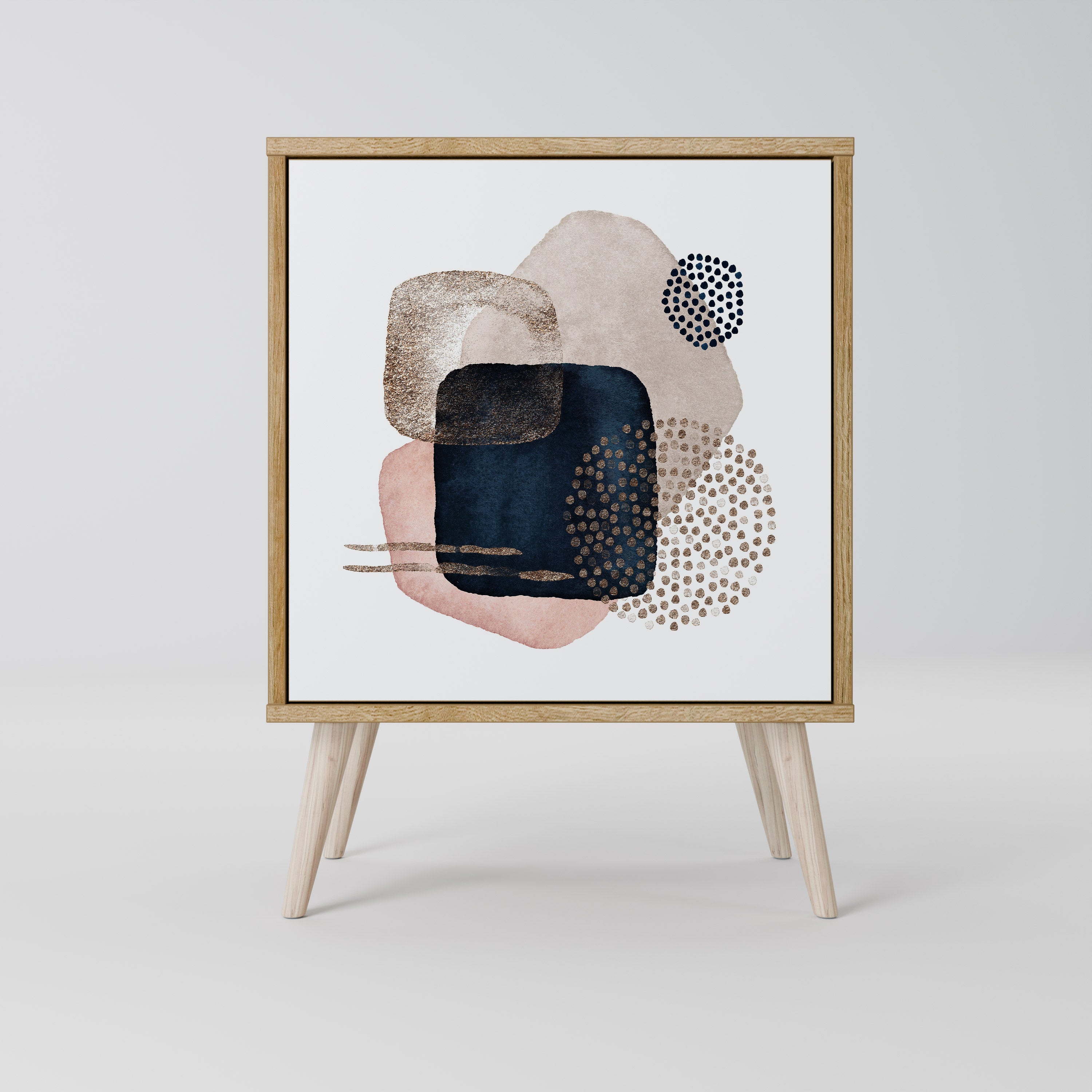 COLORFUL SHAPES Komoda 1-drzwiowa korpus Dąb Riva