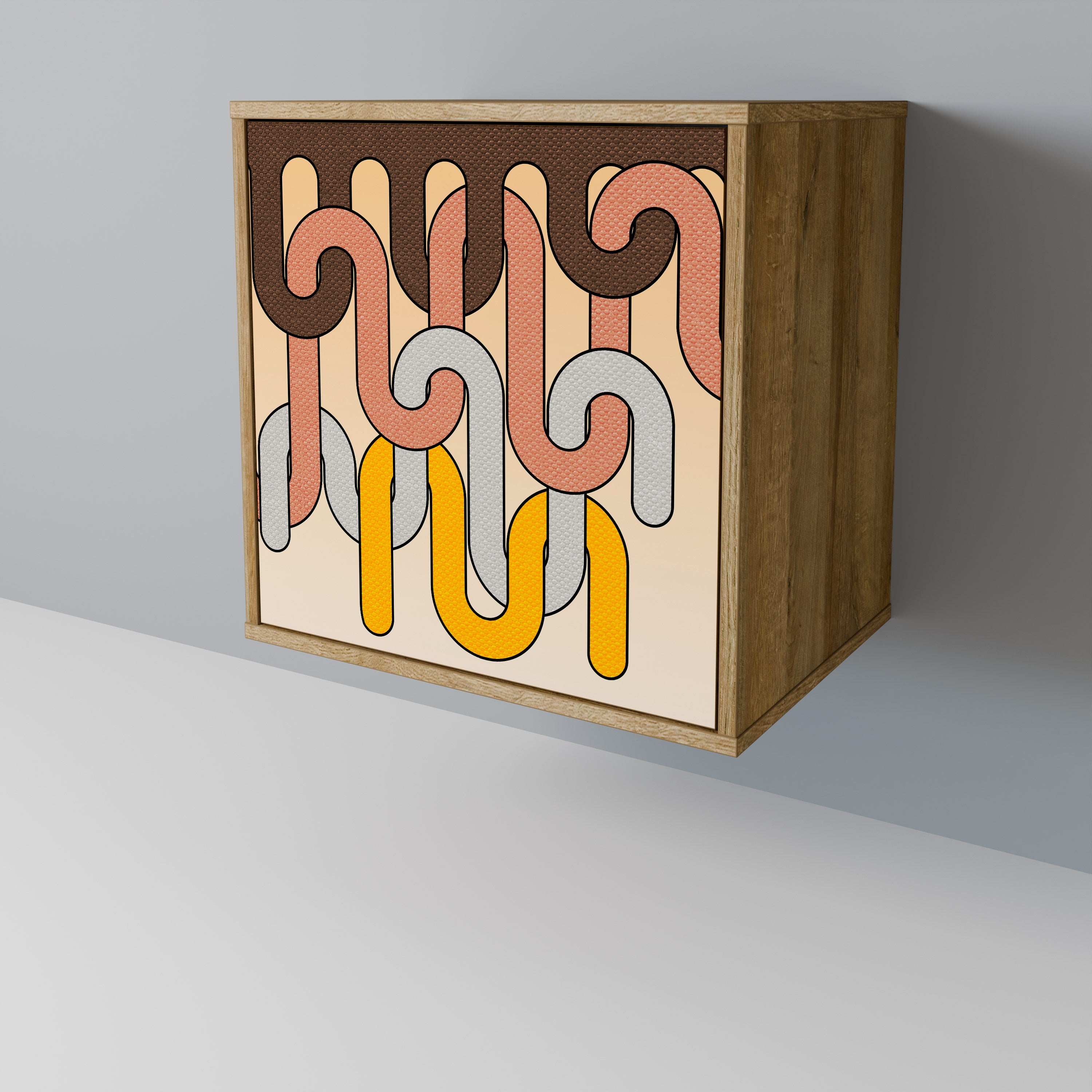 COLORFUL STRINGS Komoda 1-drzwiowa korpus Dąb Riva