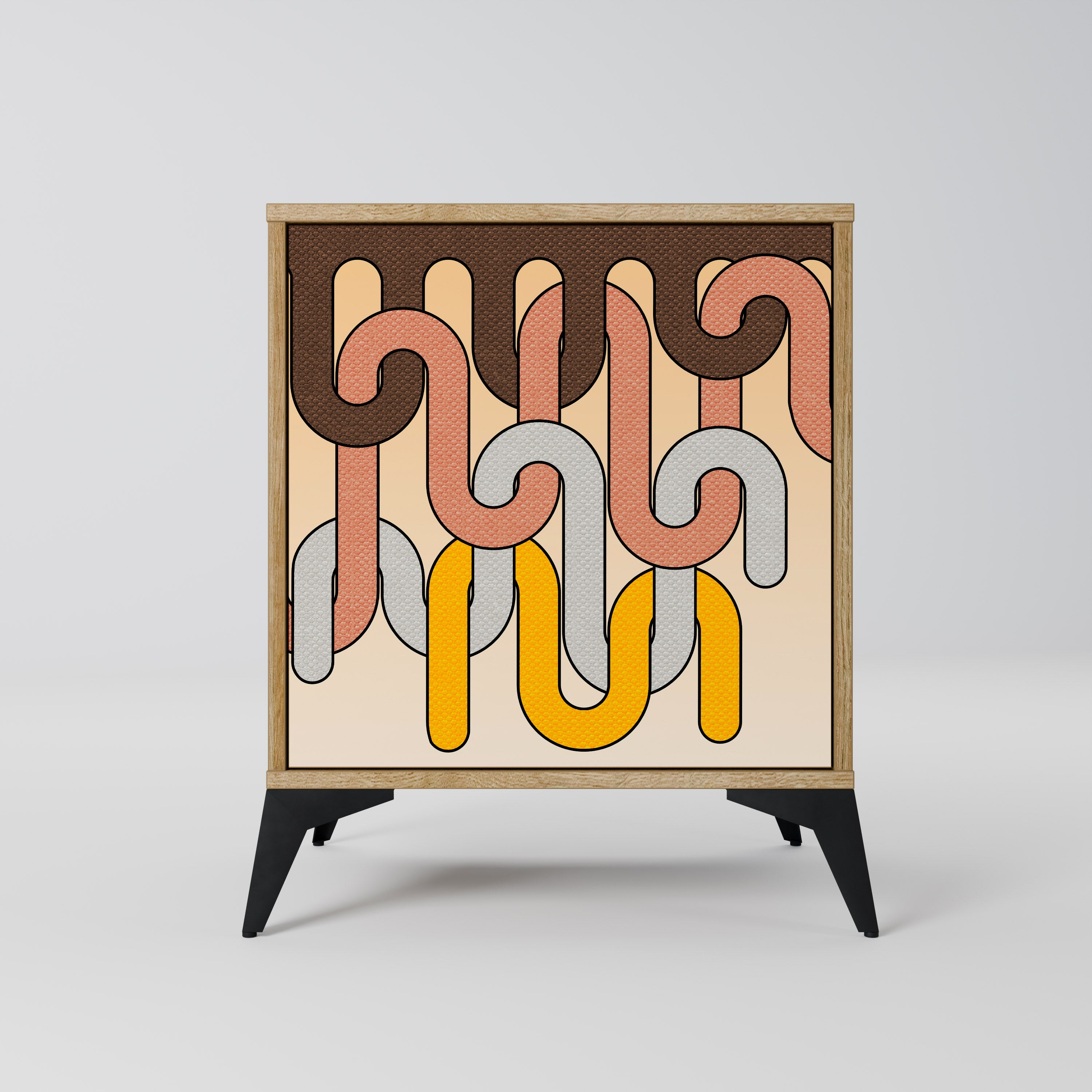 COLORFUL STRINGS Komoda 1-drzwiowa korpus Dąb Riva