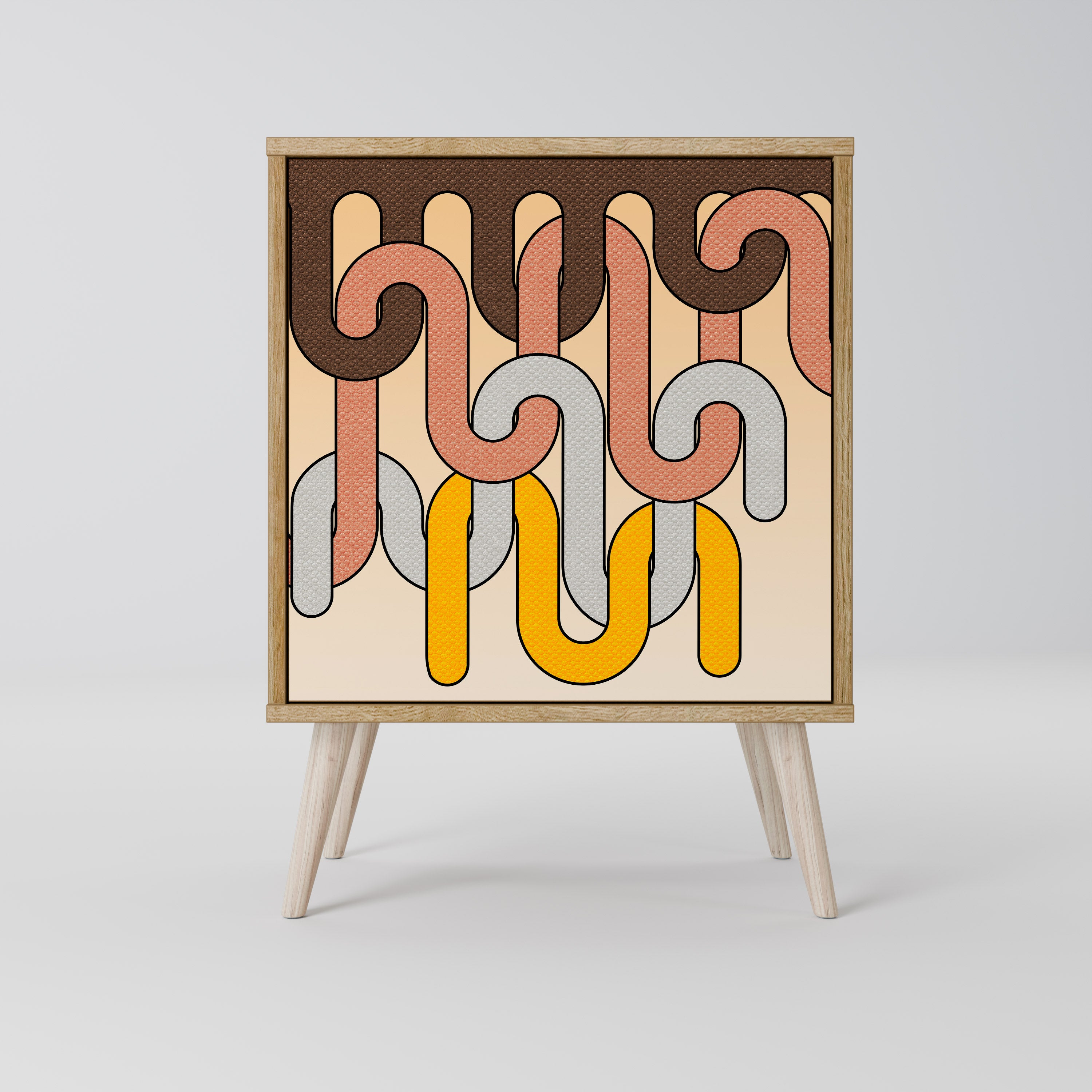 COLORFUL STRINGS Komoda 1-drzwiowa korpus Dąb Riva