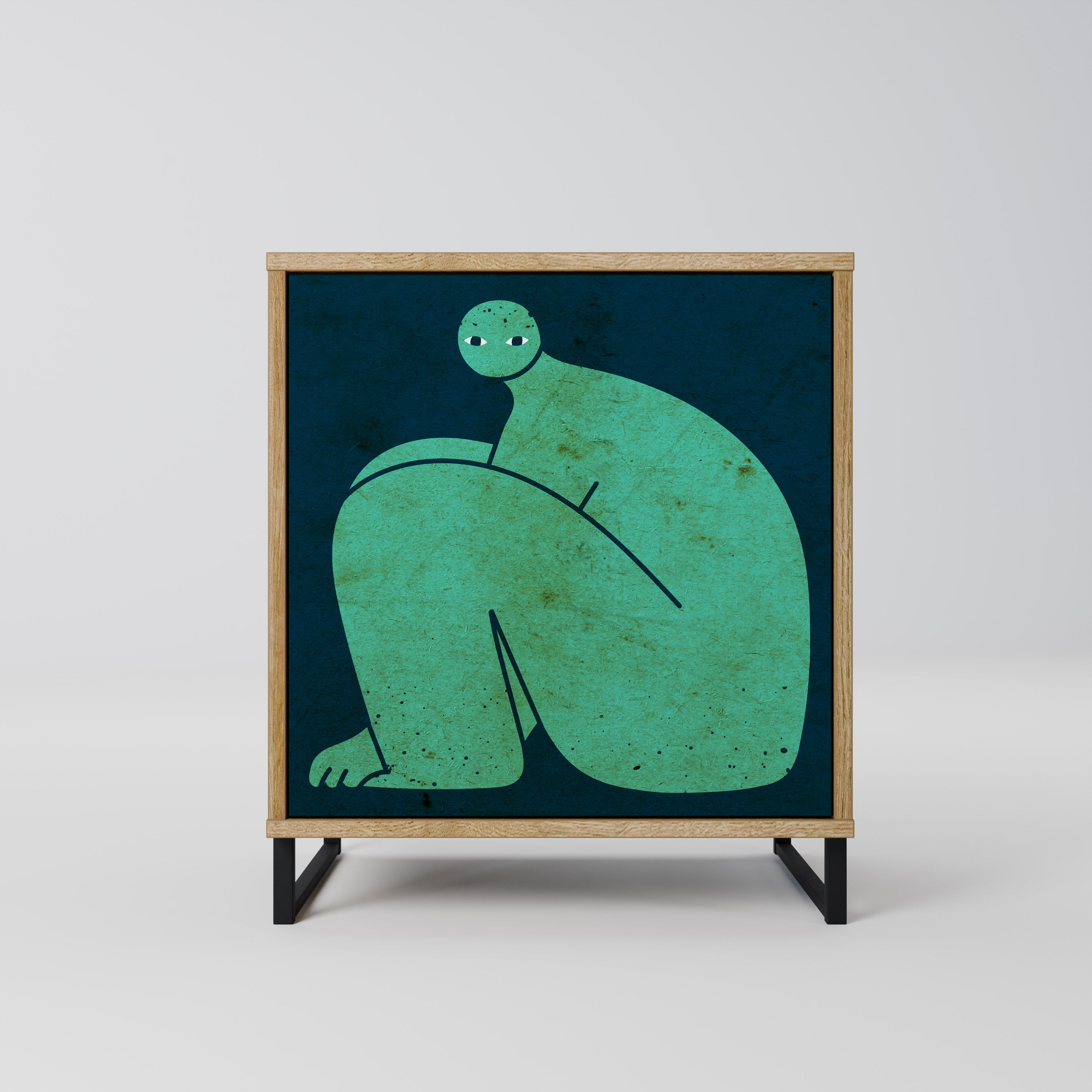 TOGETHER BUT SEPARATELY Komoda 1-drzwiowa korpus Dąb Riva