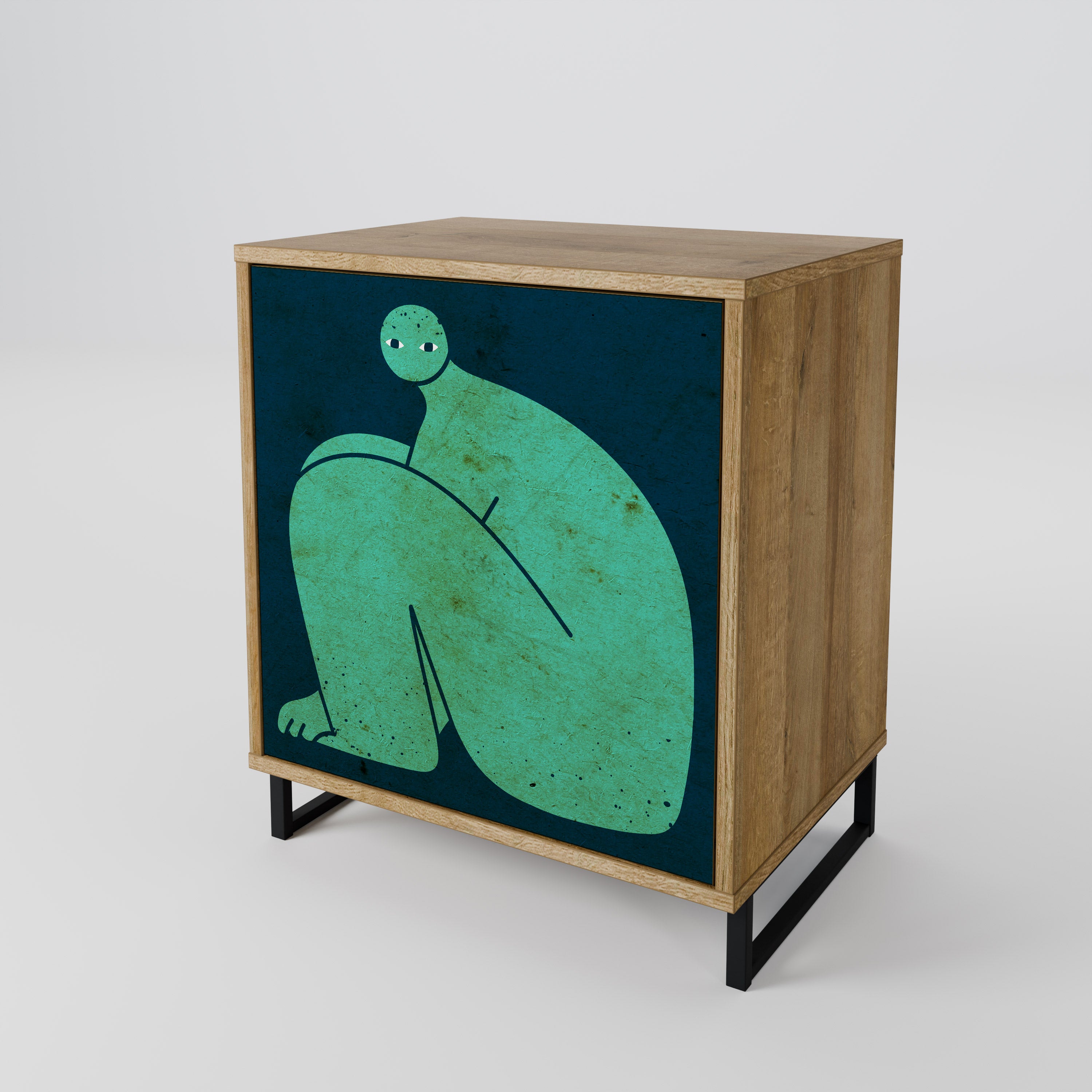 TOGETHER BUT SEPARATELY Komoda 1-drzwiowa korpus Dąb Riva