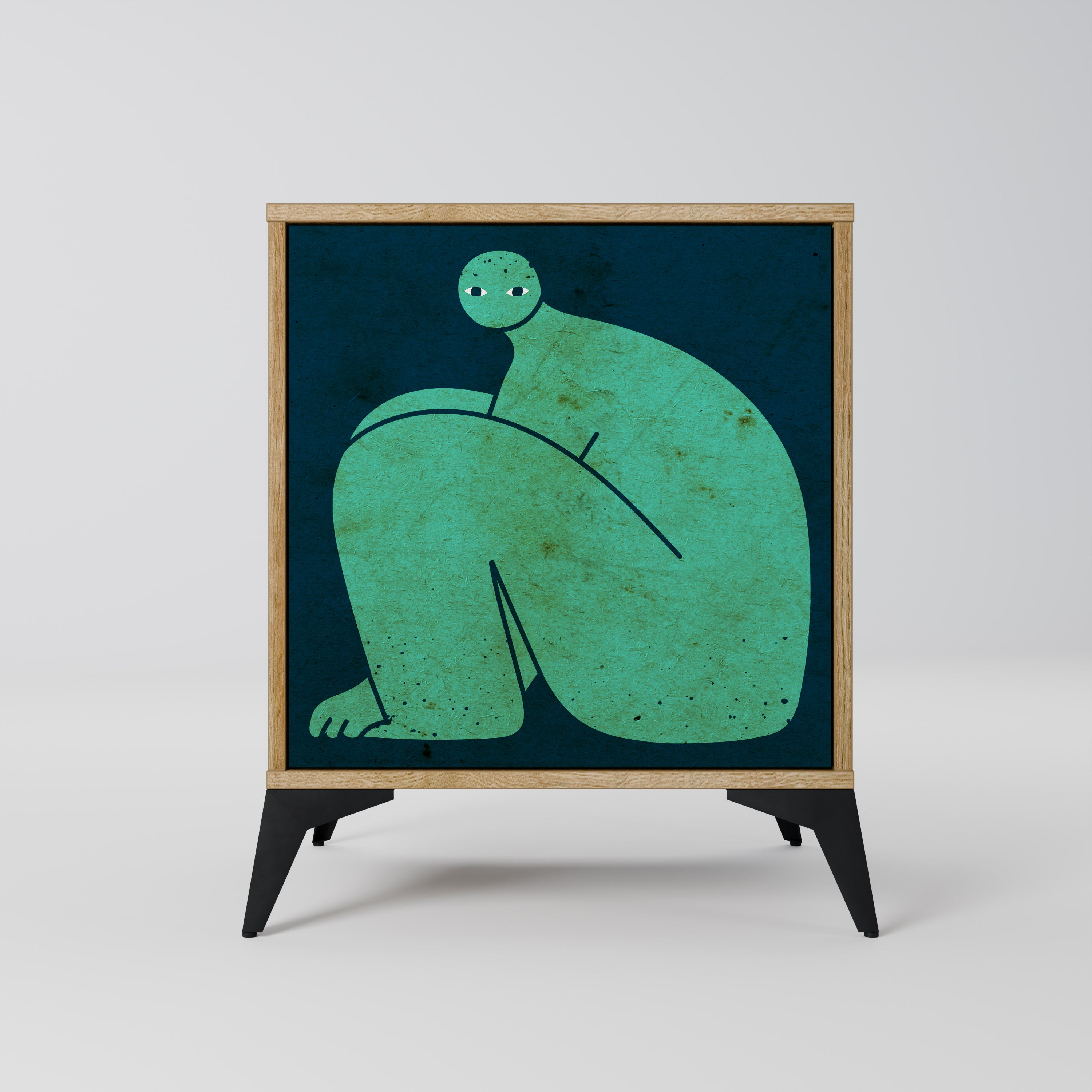 TOGETHER BUT SEPARATELY Komoda 1-drzwiowa korpus Dąb Riva