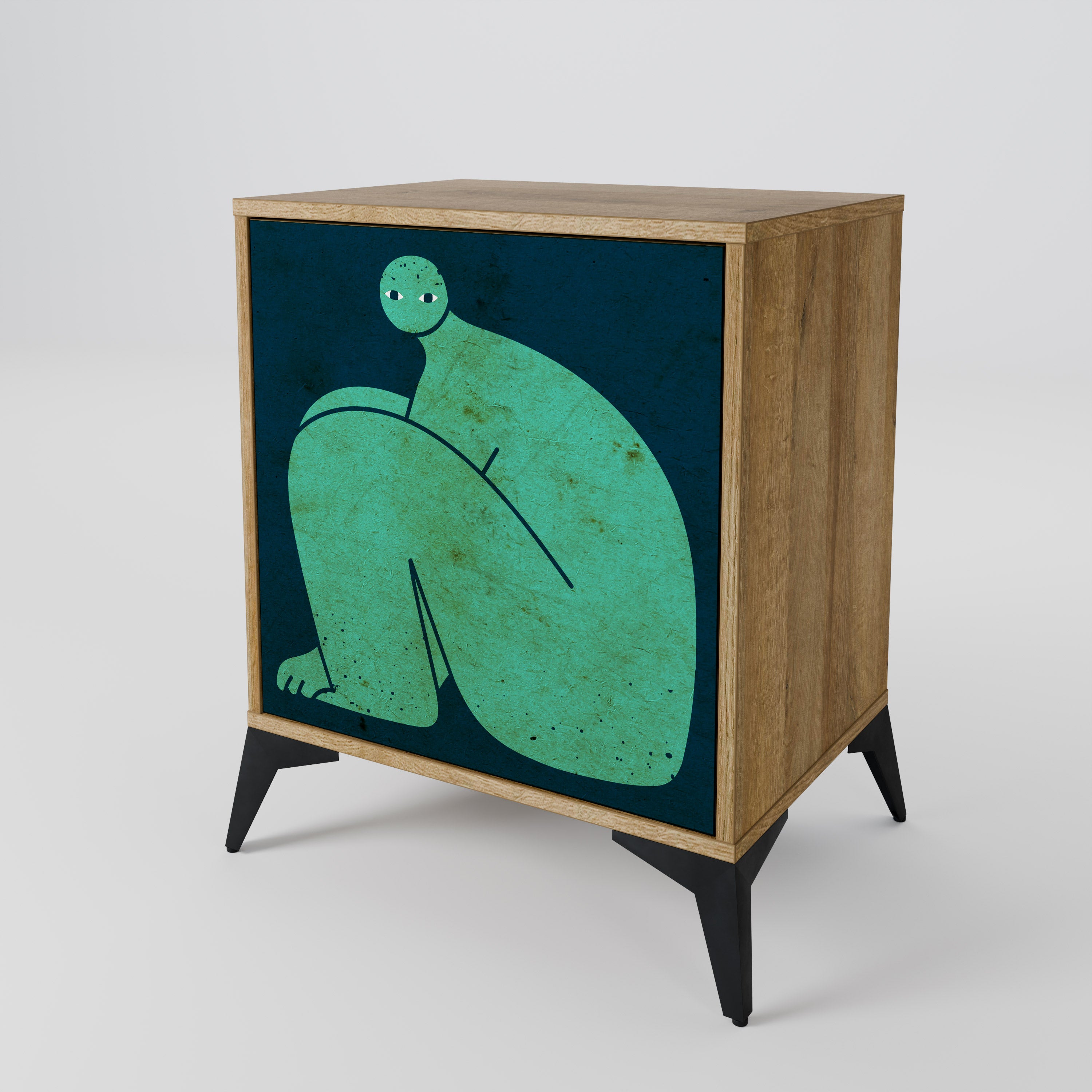 TOGETHER BUT SEPARATELY Komoda 1-drzwiowa korpus Dąb Riva