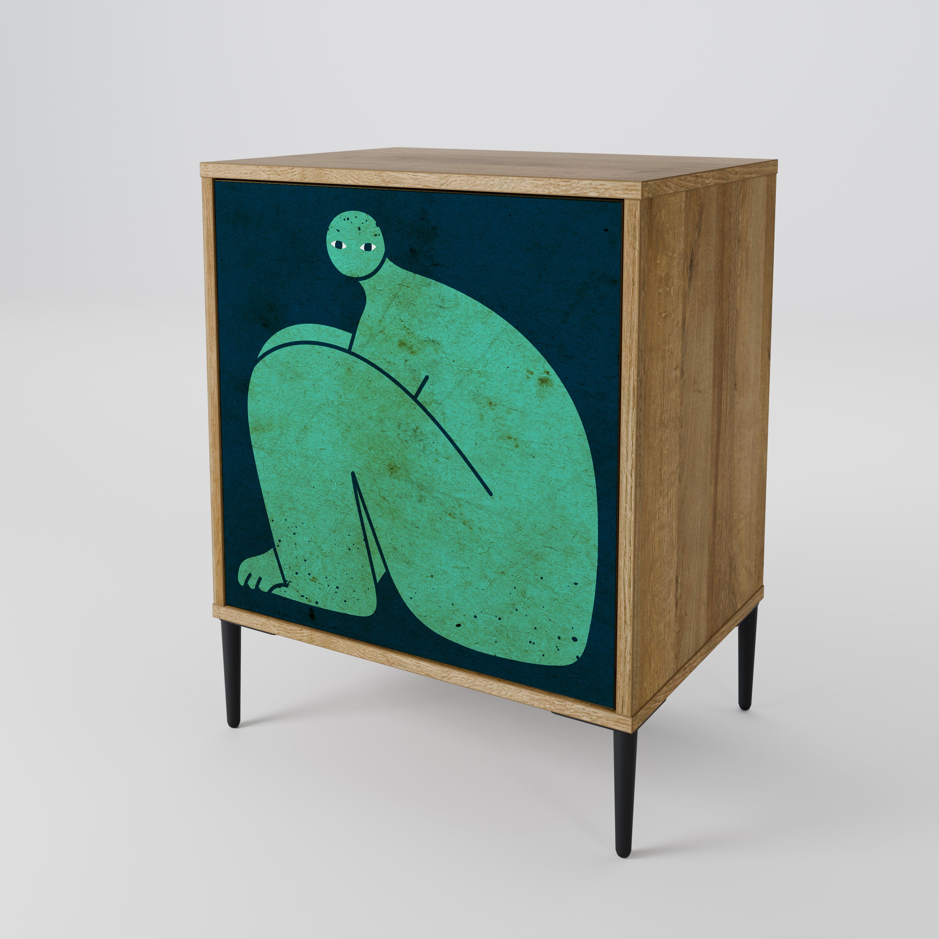 TOGETHER BUT SEPARATELY Komoda 1-drzwiowa korpus Dąb Riva