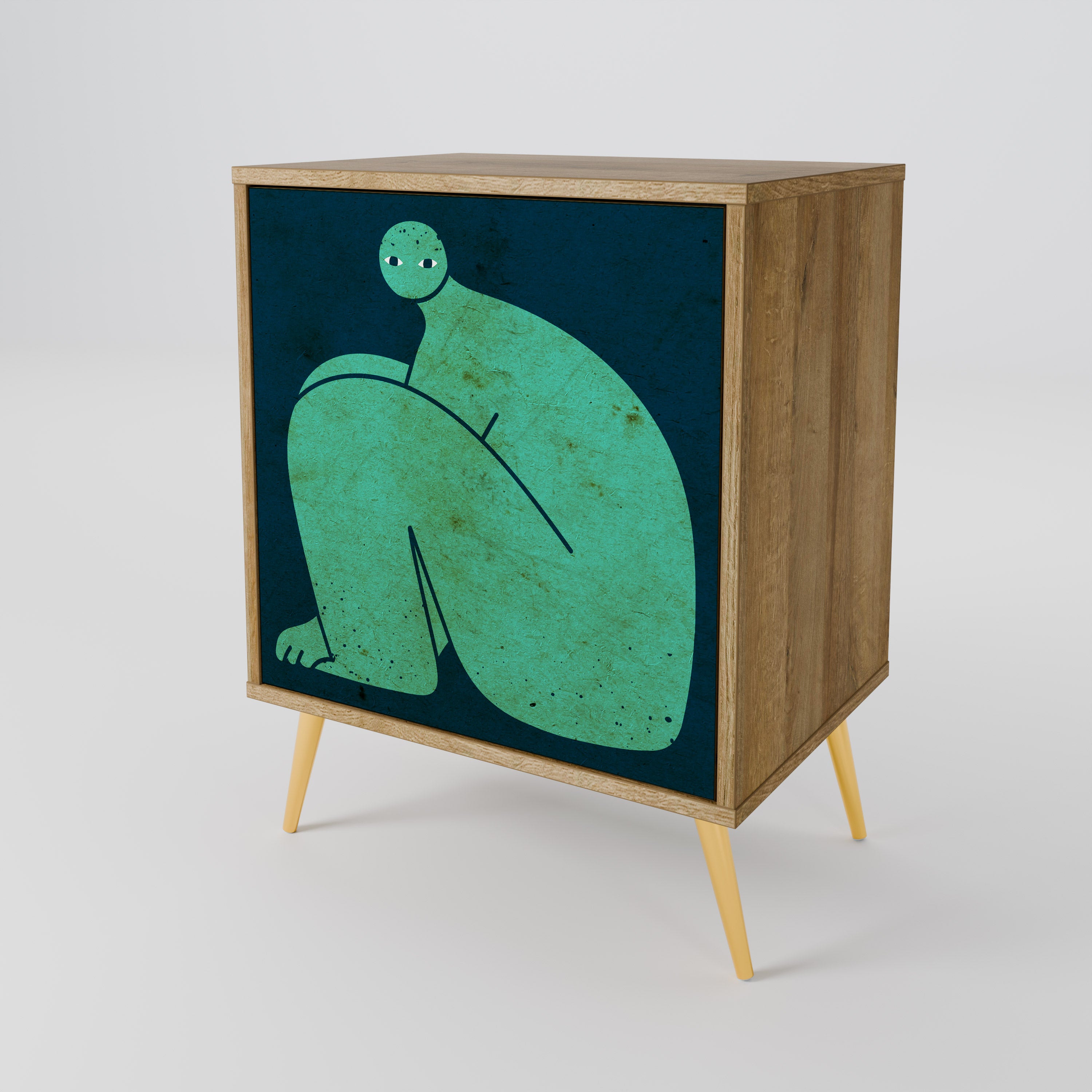 TOGETHER BUT SEPARATELY Komoda 1-drzwiowa korpus Dąb Riva