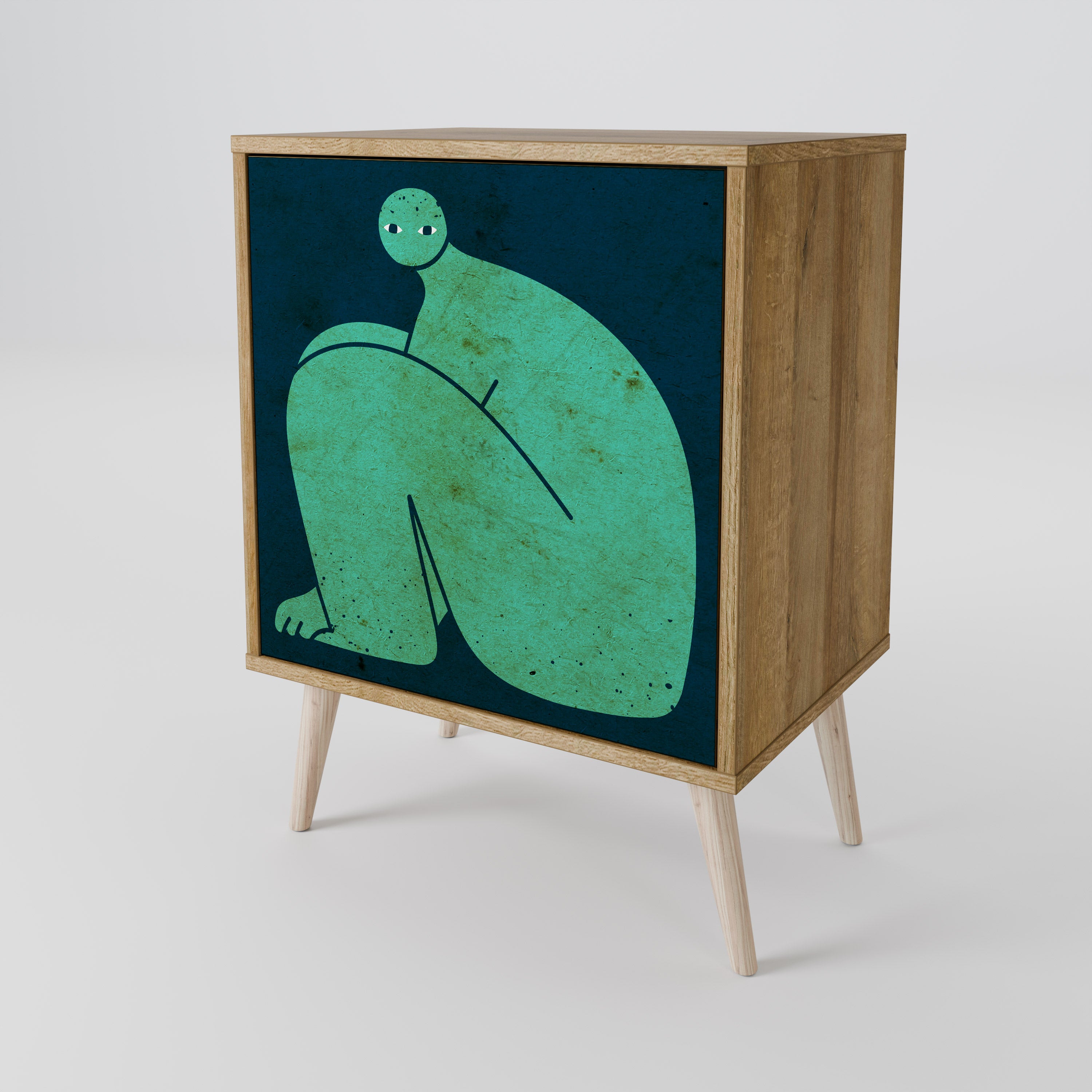 TOGETHER BUT SEPARATELY Komoda 1-drzwiowa korpus Dąb Riva