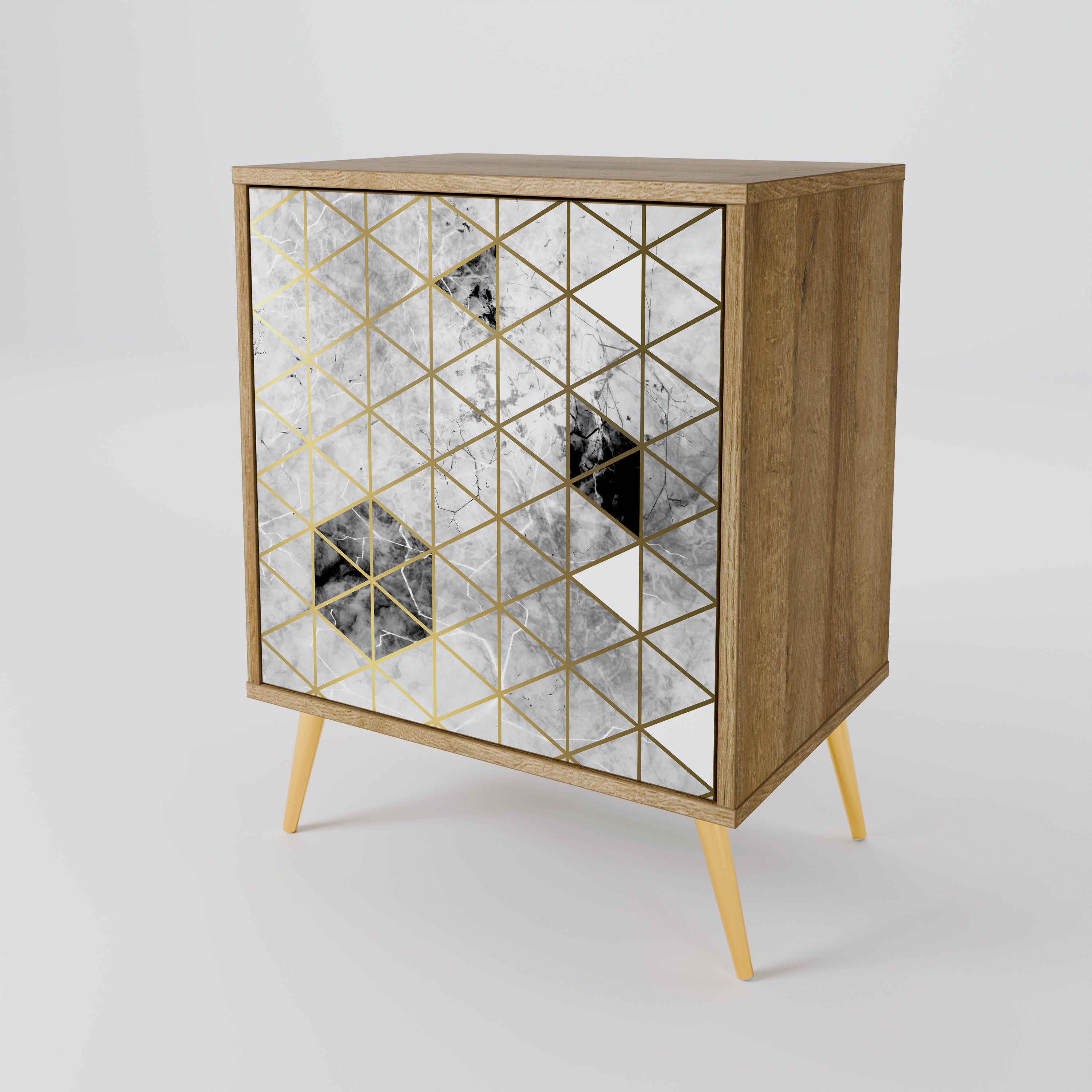 ASHEN ARIA Komoda 1-drzwiowa korpus Dąb Riva