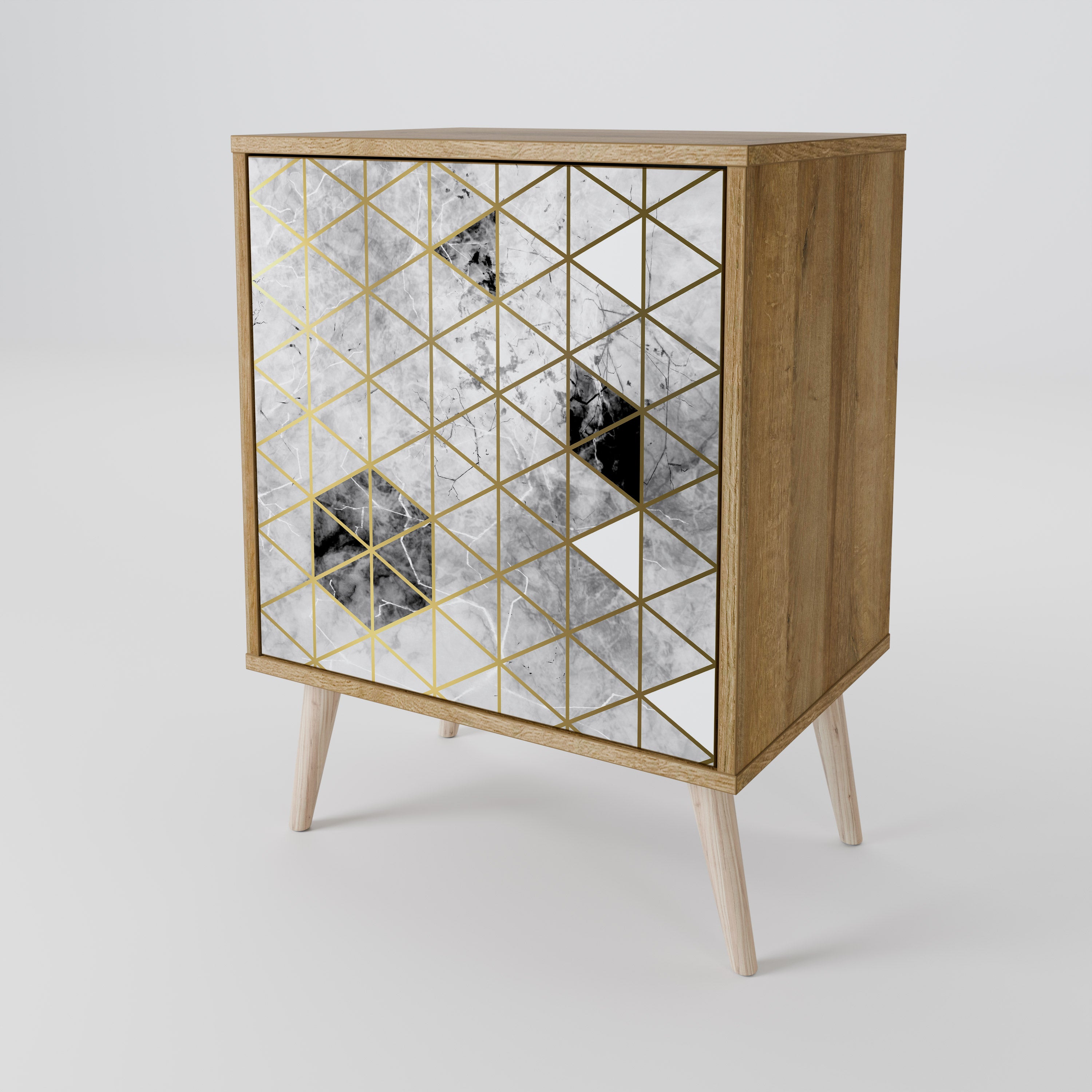 ASHEN ARIA Komoda 1-drzwiowa korpus Dąb Riva