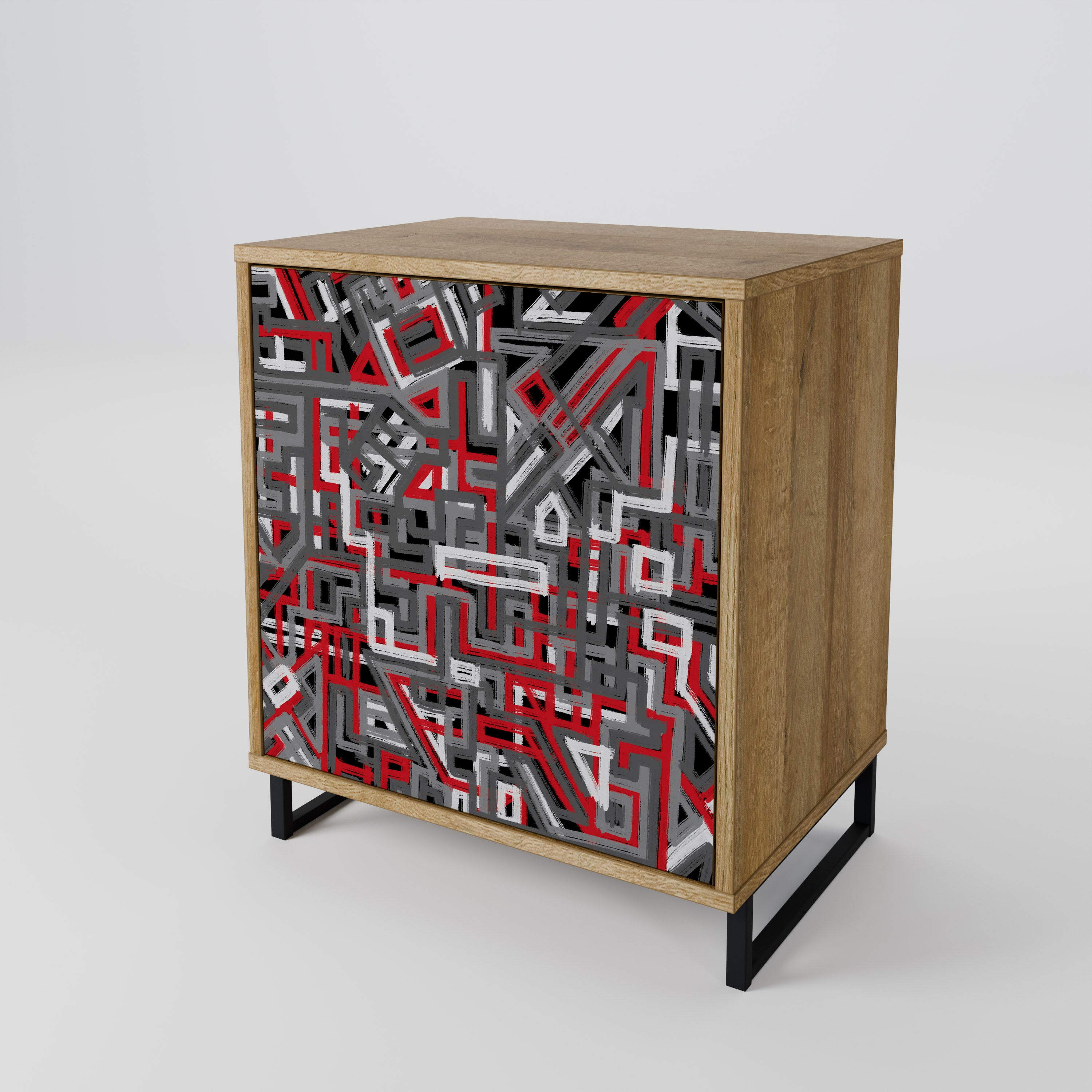 BROKEN LINES Komoda 1-drzwiowa korpus Dąb Riva