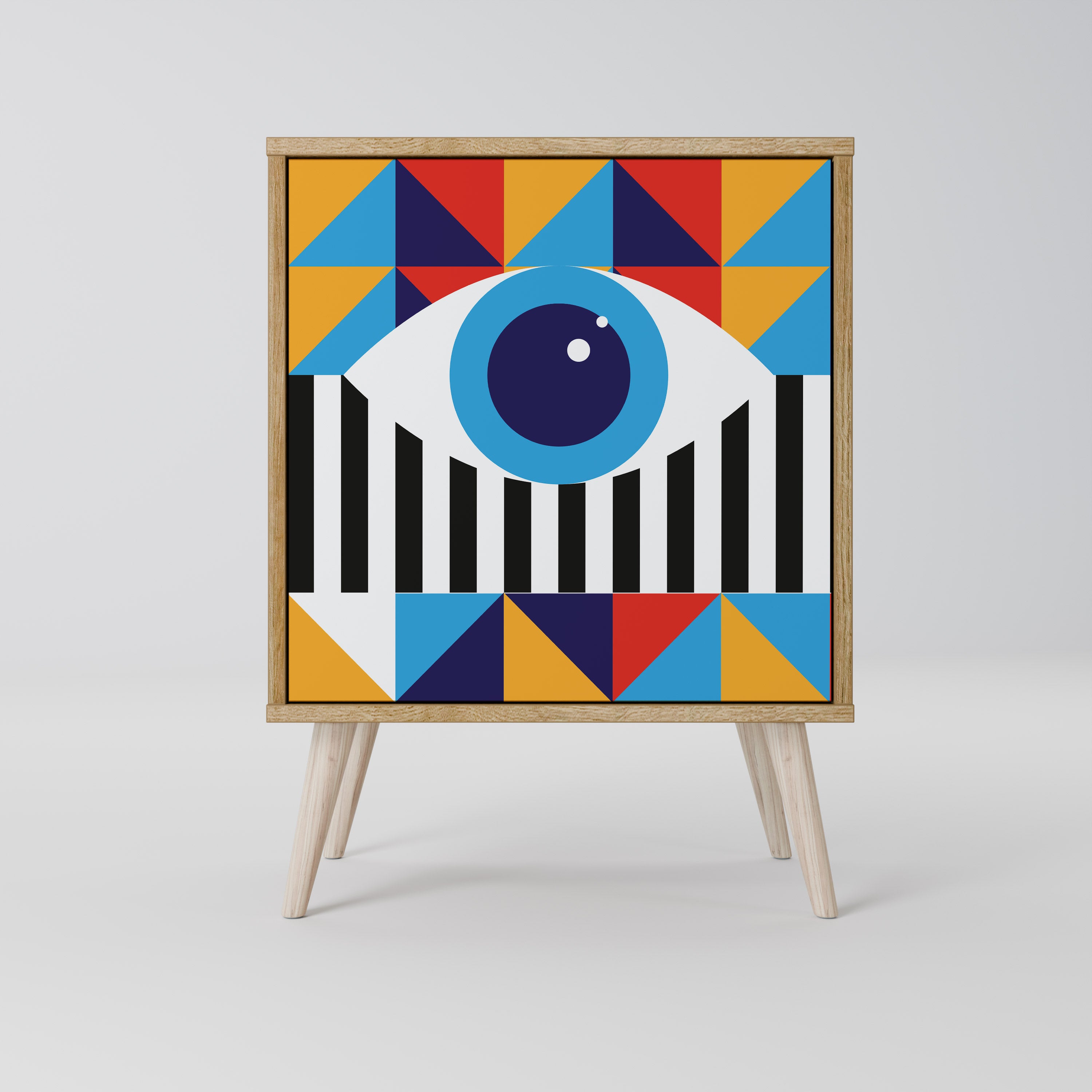 ABSTRACTION AND GEOMETRY Komoda 1-drzwiowa korpus Dąb Riva