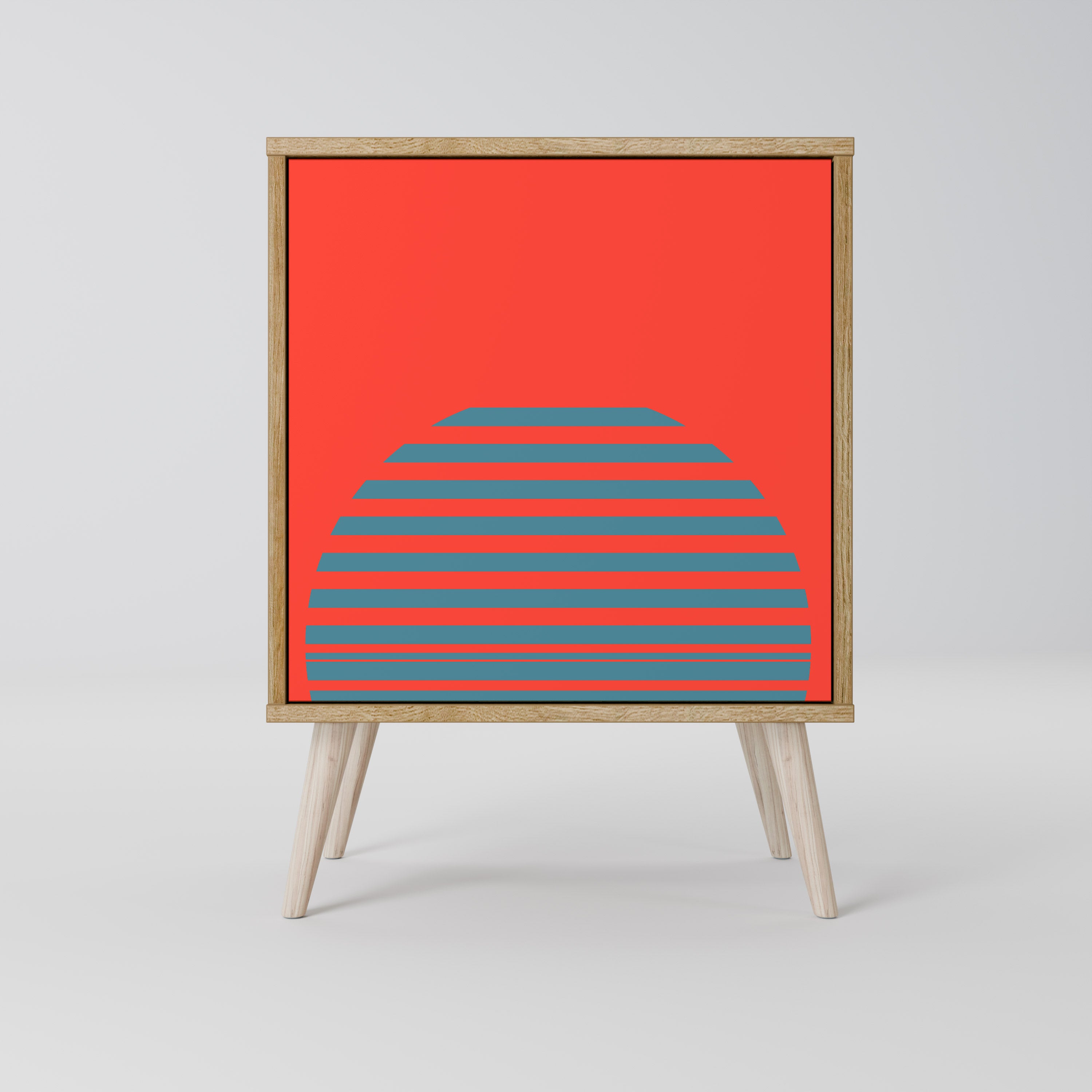 RISING GEOMETRY STARS Komoda 1-drzwiowa korpus Dąb Riva